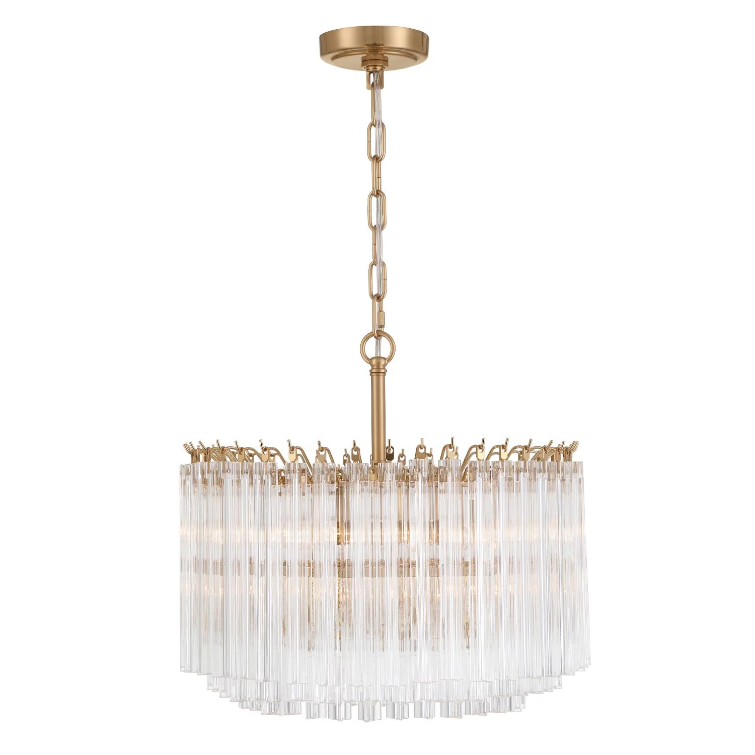 Crystorama Lofton 18'' Aged Brass Chandelier - Image 3