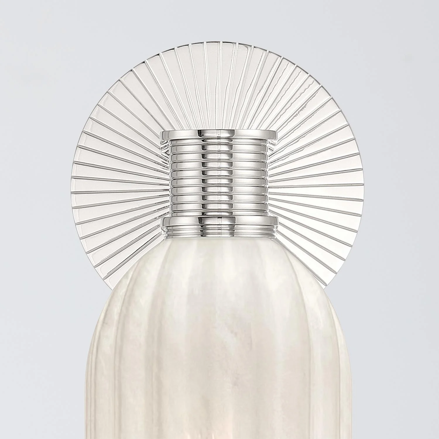 Crystorama Lotus 5'' Polished Nickel Sconce - Image 4