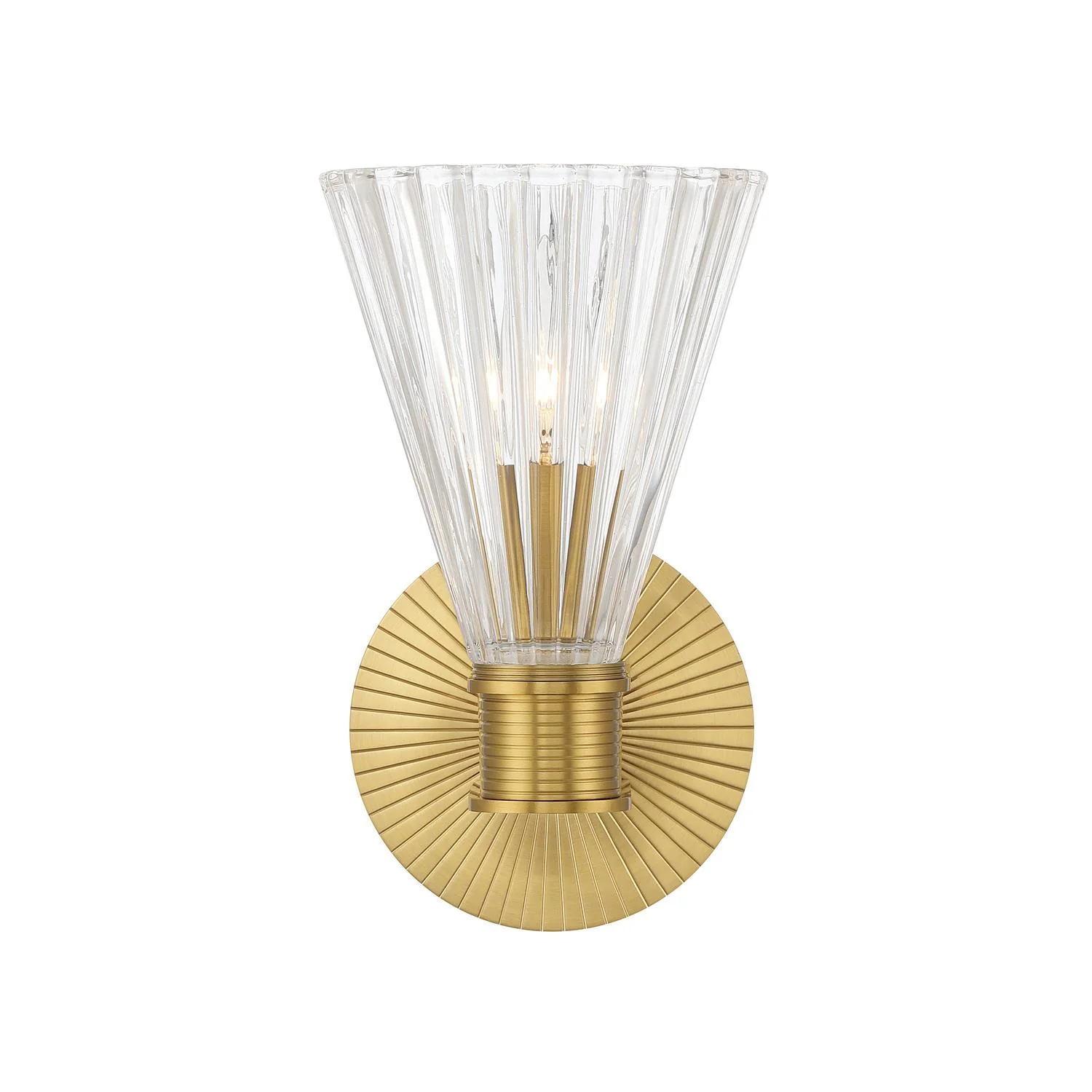 Crystorama Lotus 5.5'' Luxe Gold Sconce - Image 3