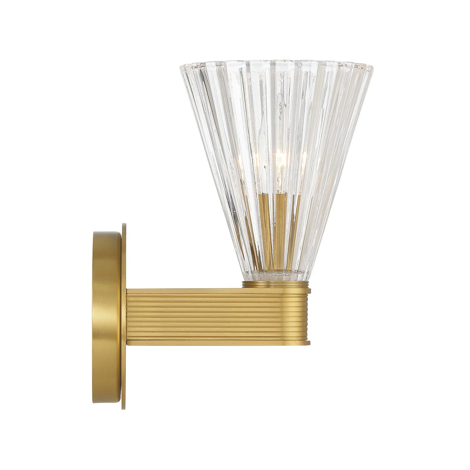 Crystorama Lotus 5.5'' Luxe Gold Sconce - Image 4