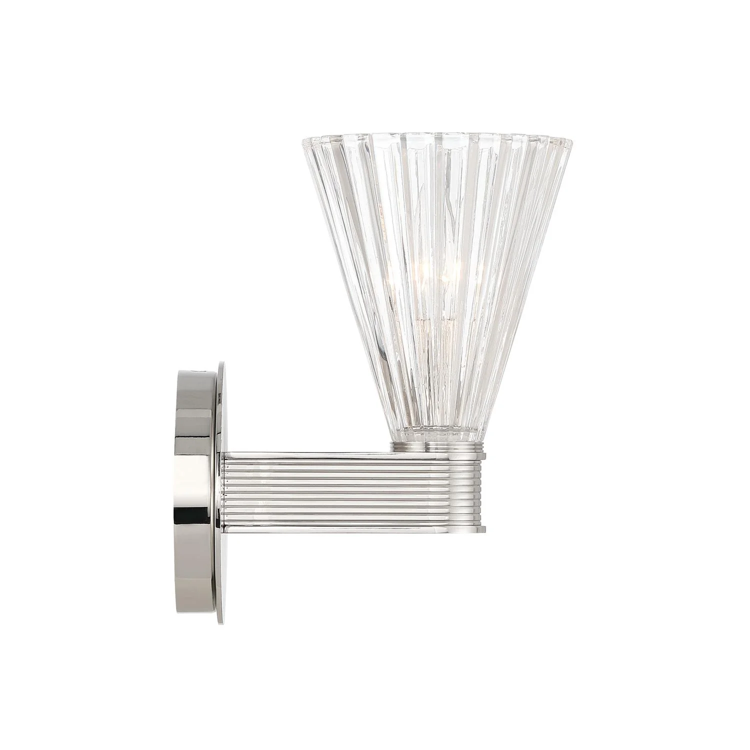 Crystorama Lotus 5.5'' Polished Nickel Sconce - Image 6