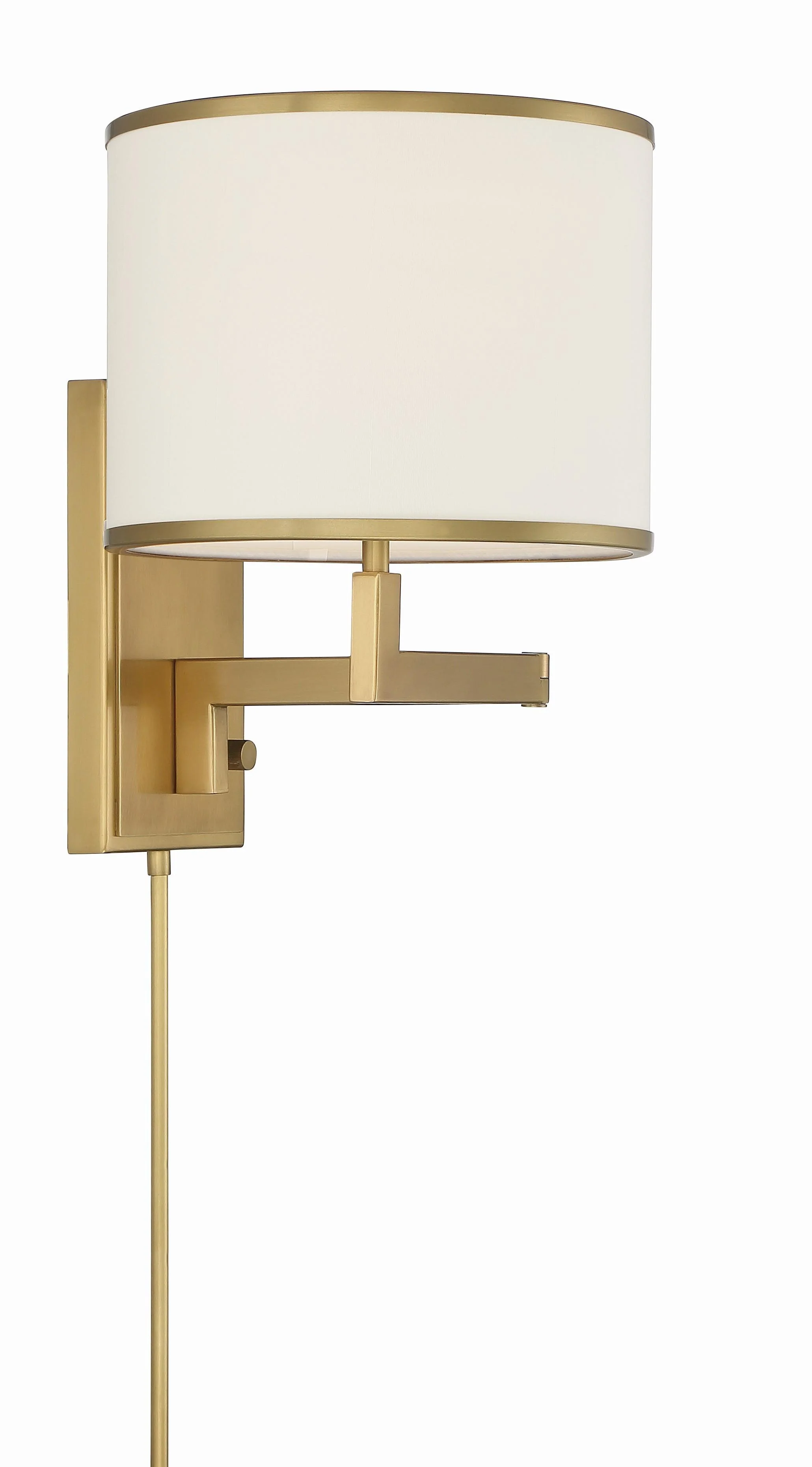 Crystorama Madison 10'' Aged Brass Task Sconce