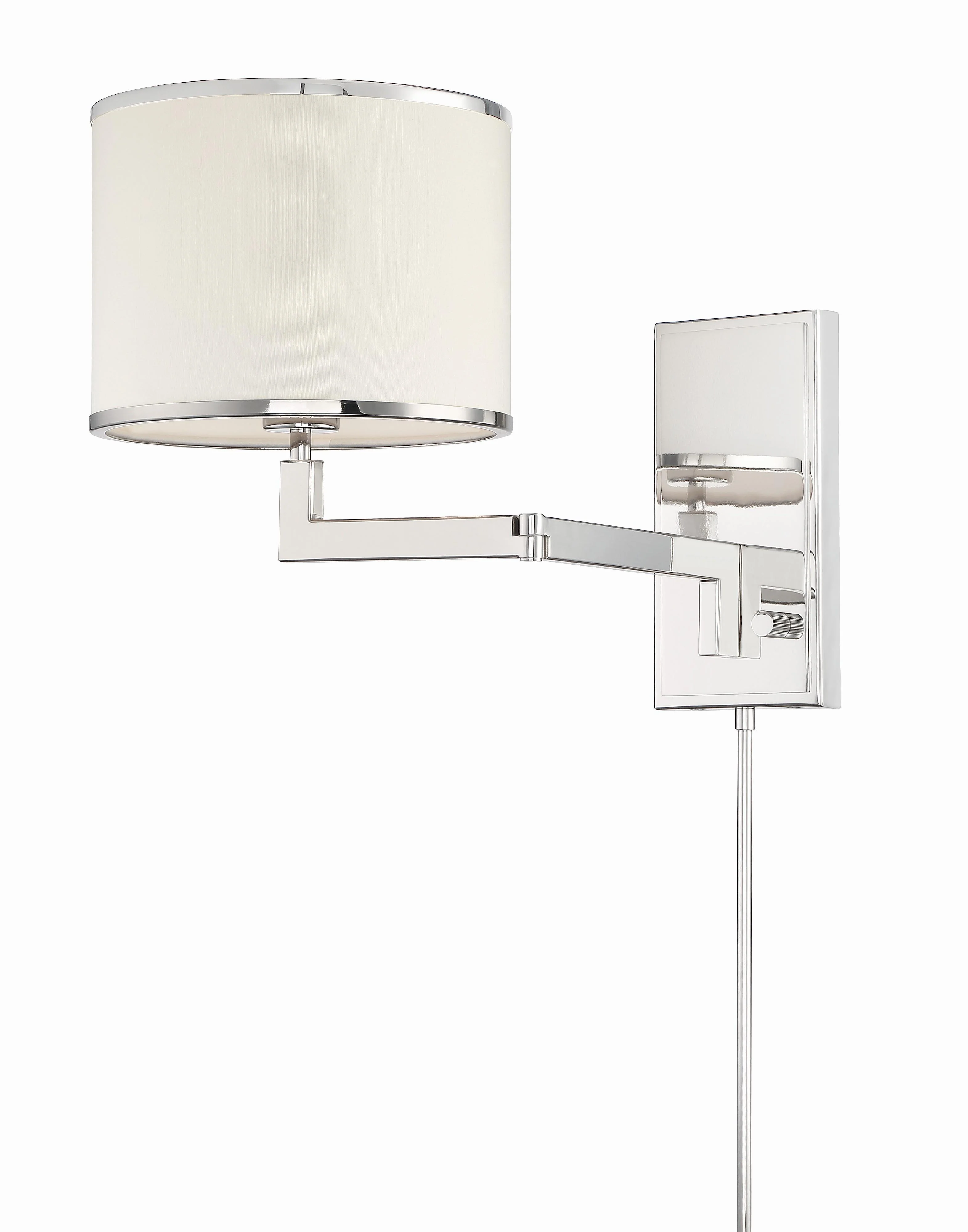Crystorama Madison 10'' Polished Nickel Task Sconce - Image 4