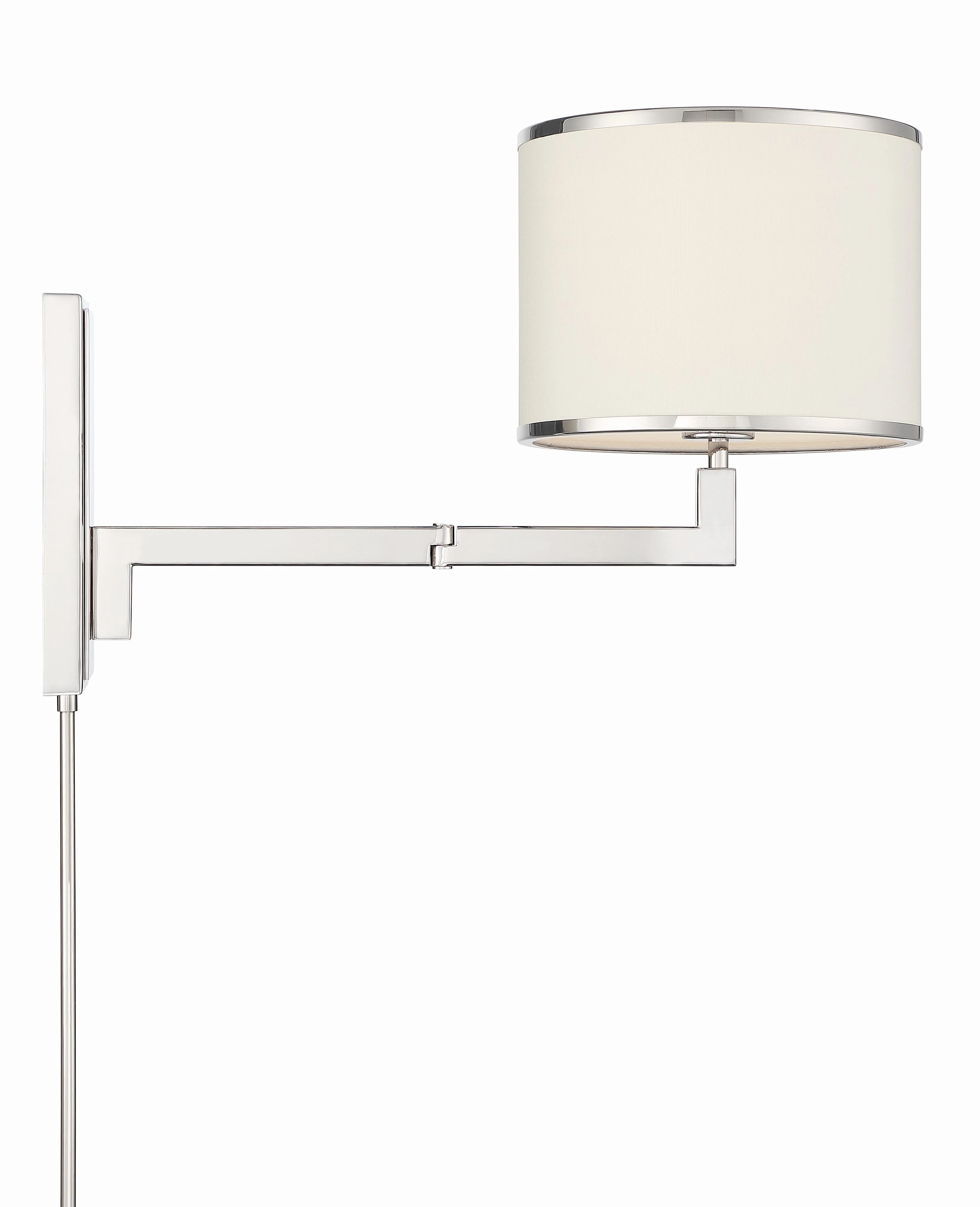 Crystorama Madison 10'' Polished Nickel Task Sconce - Image 6