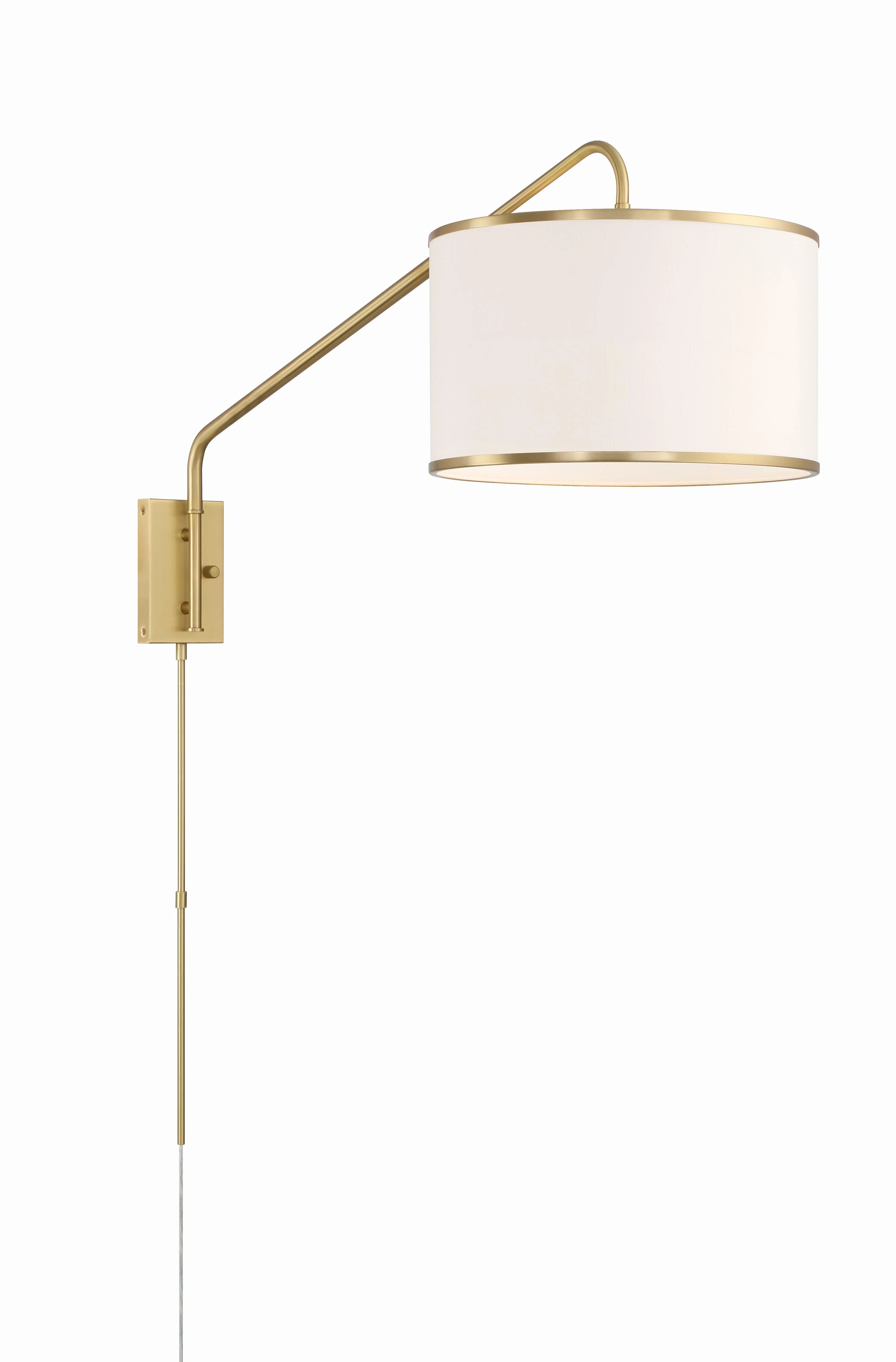 Crystorama Mallory 15'' Soft Brass Task Sconce - Image 3