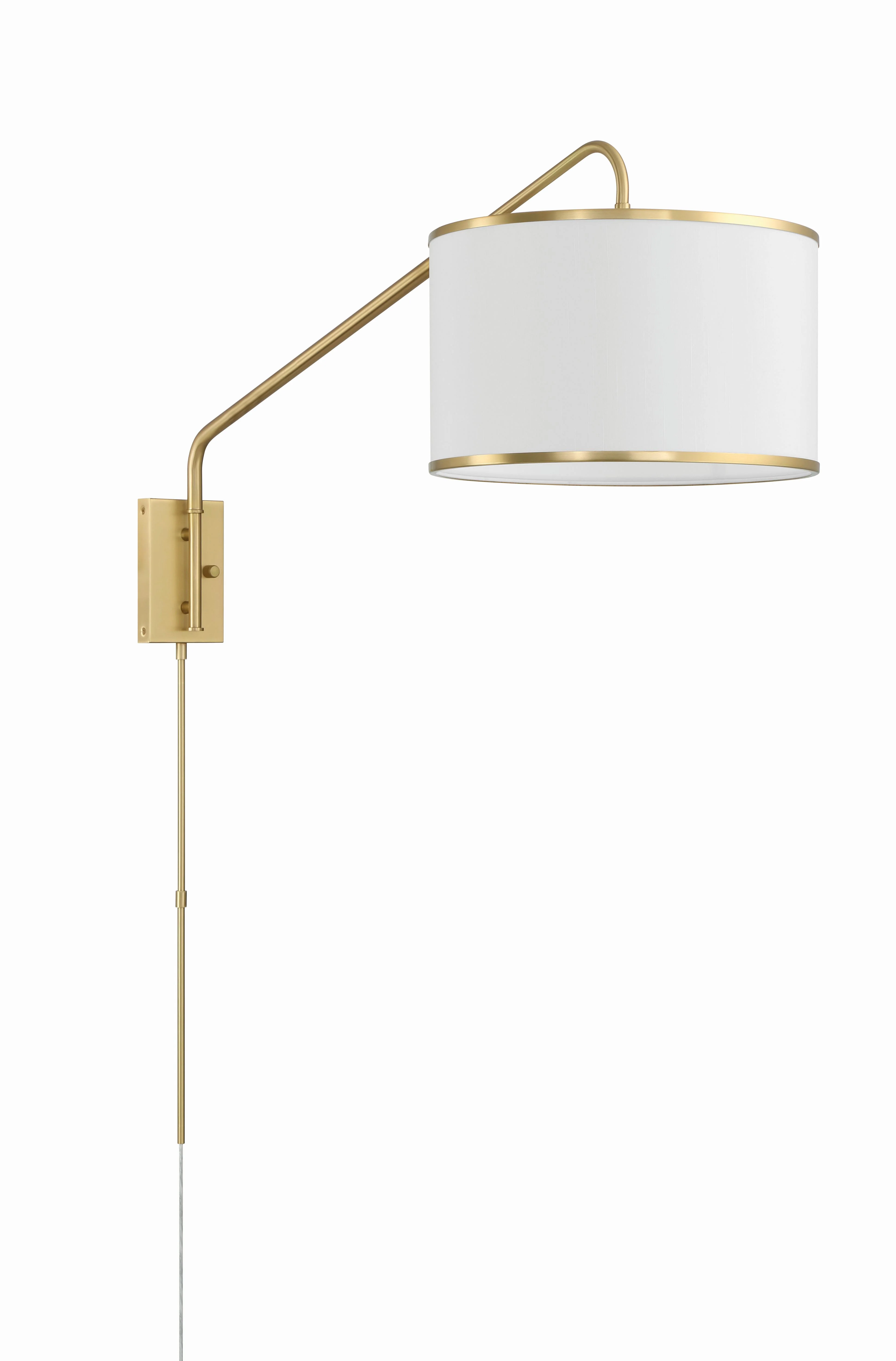 Crystorama Mallory 15'' Soft Brass Task Sconce - Image 4