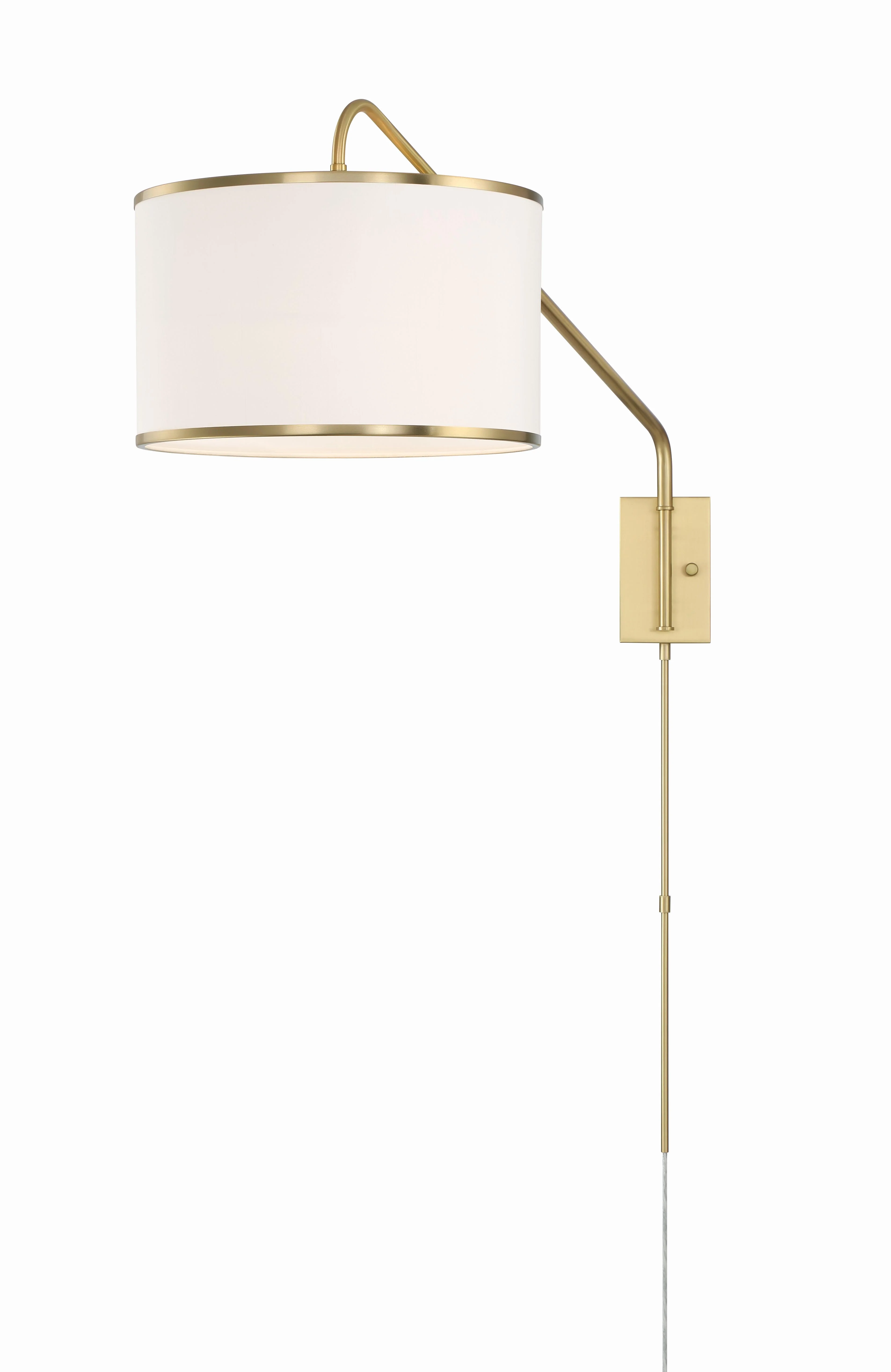 Crystorama Mallory 15'' Soft Brass Task Sconce - Image 5