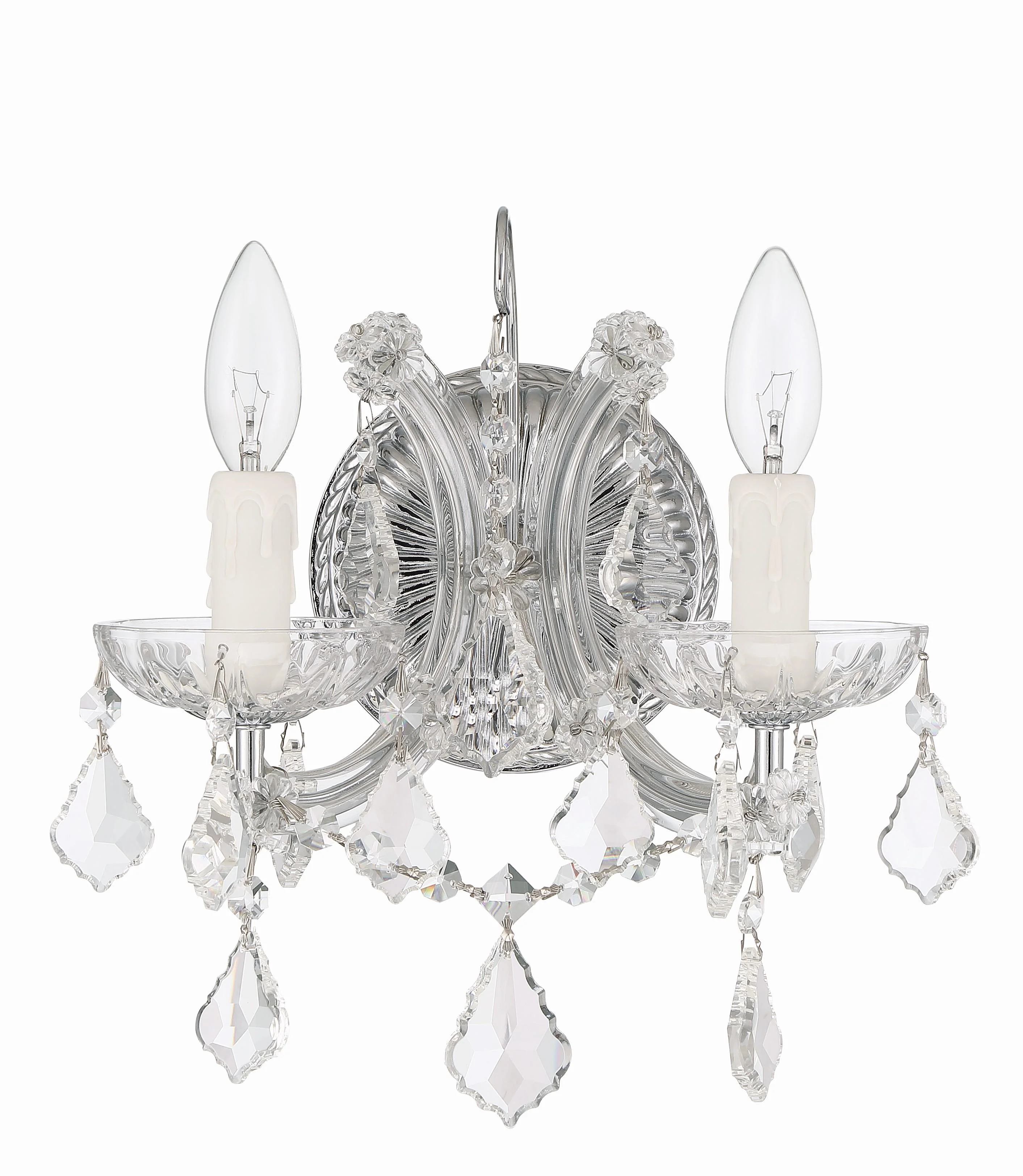 Crystorama Maria Theresa 10.5'' Swarovski Spectra Crystal Polished Chrome Sconce - Image 2