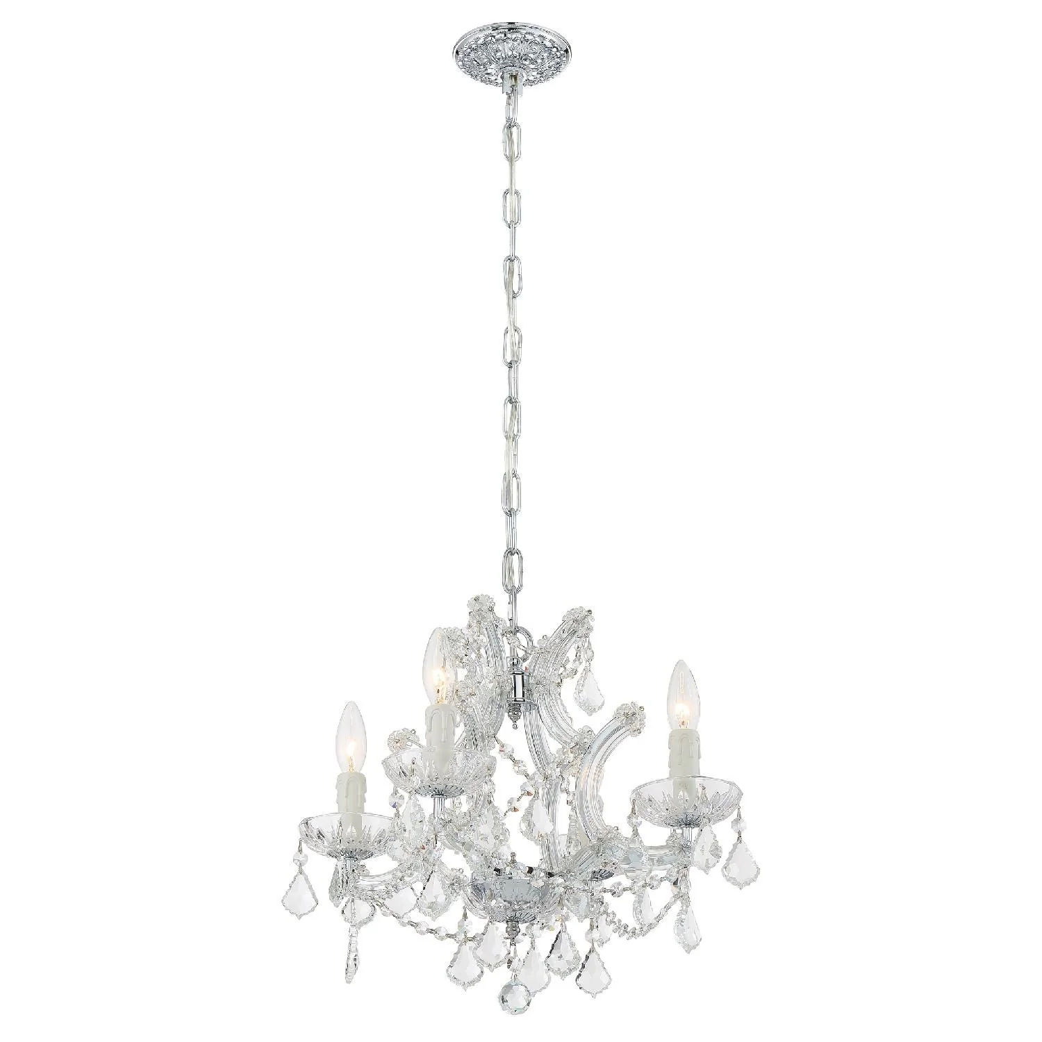 Crystorama Maria Theresa 16.5'' Swarovski Strass Crystal Polished Chrome Chandelier - Image 2