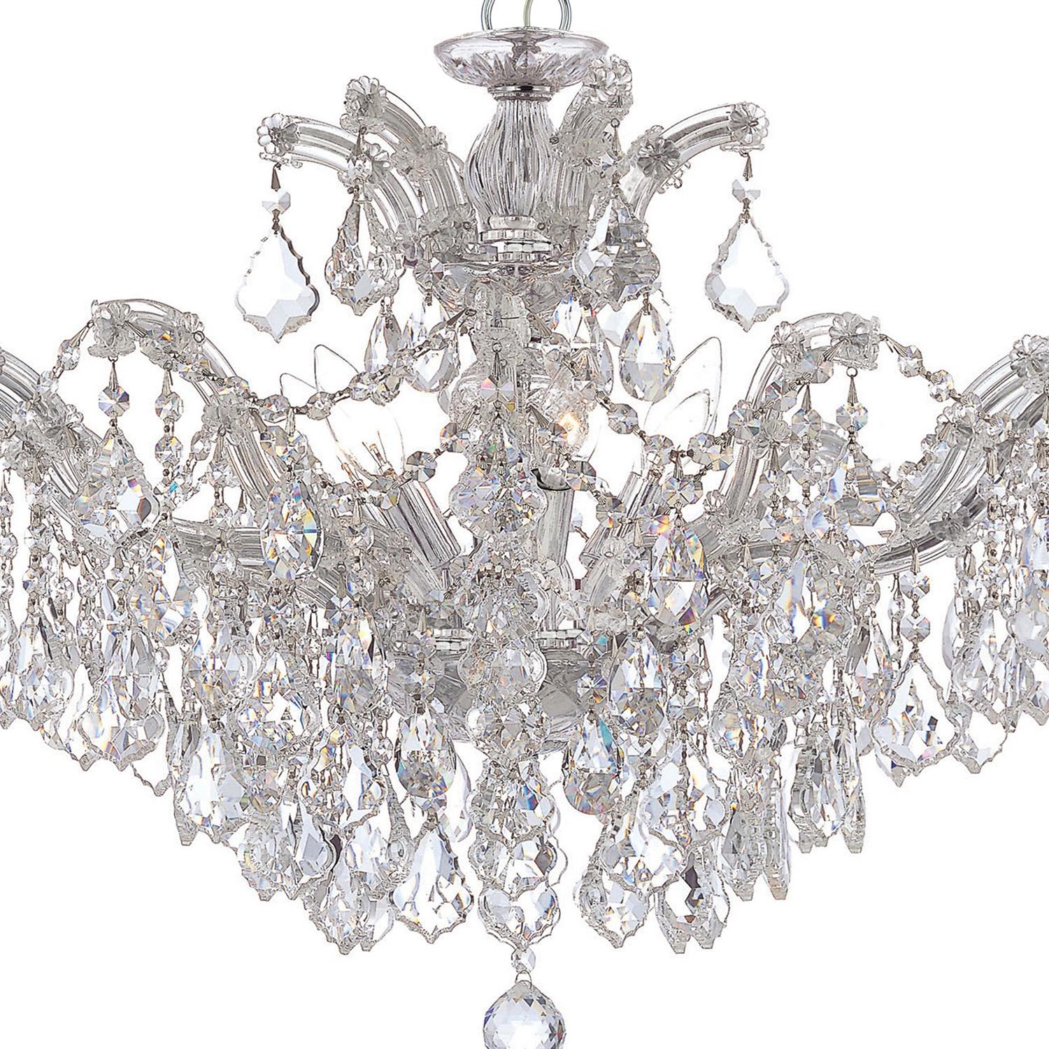 Crystorama Maria Theresa 29'' Swarovski Spectra Crystal Polished Chrome Chandelier - Image 5