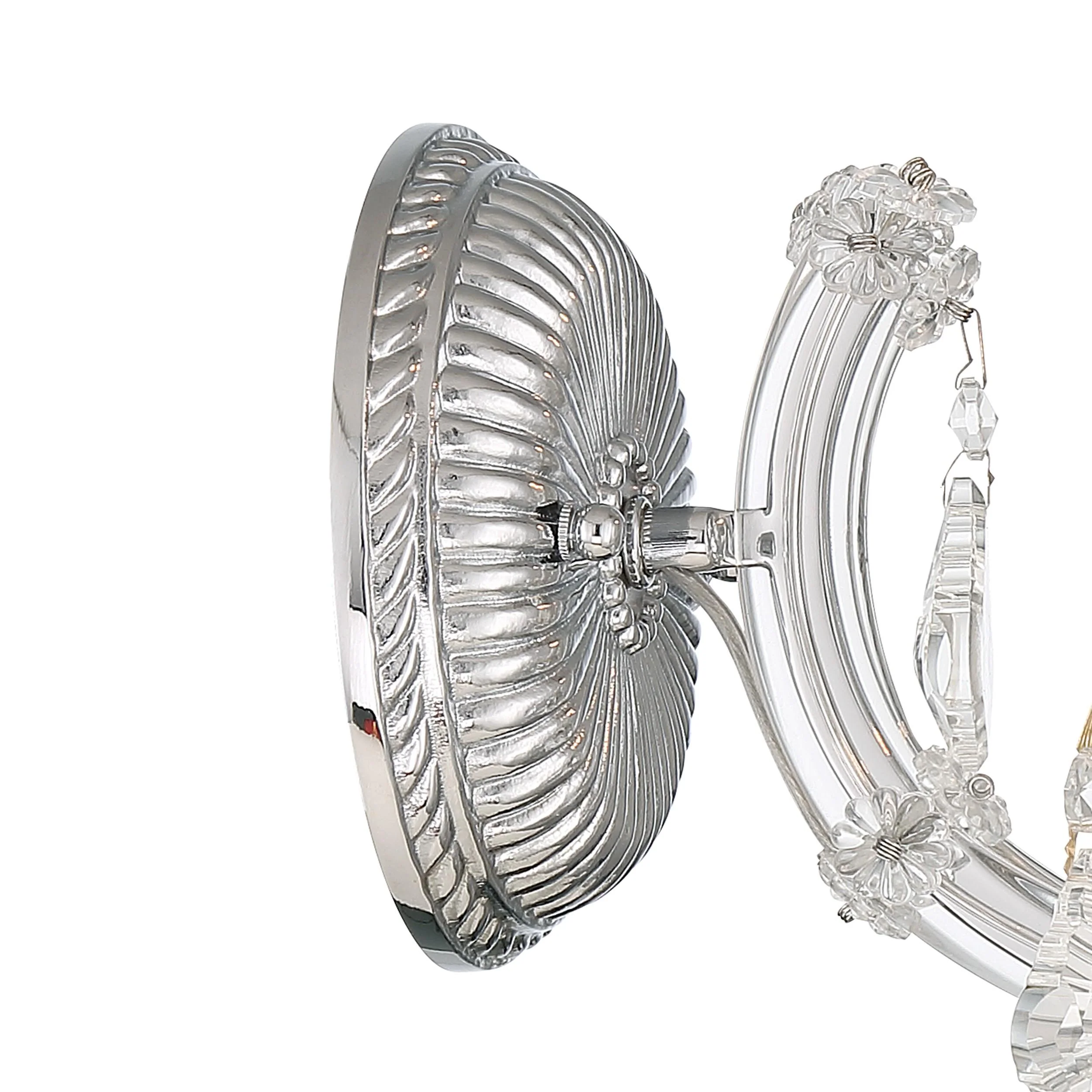 Crystorama Maria Theresa 6'' Hand Cut Crystal Polished Chrome Sconce - Image 5