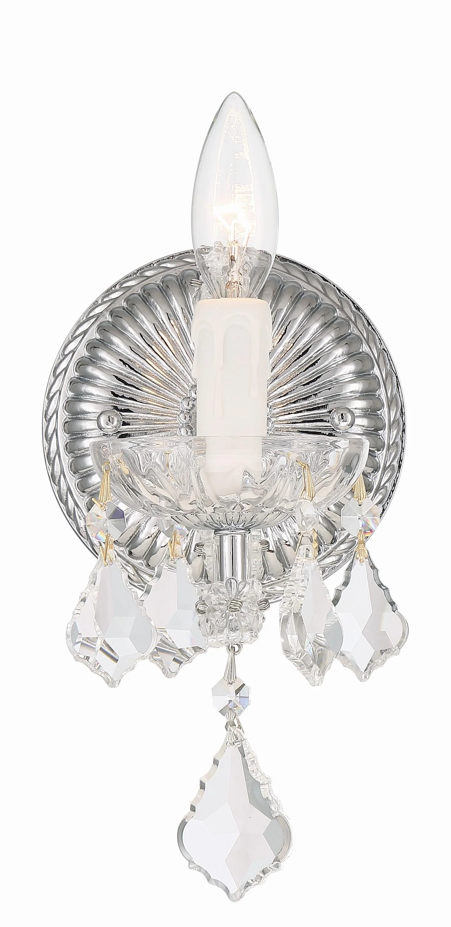Crystorama Maria Theresa 6'' Swarovski Spectra Crystal Polished Chrome Sconce - Image 2
