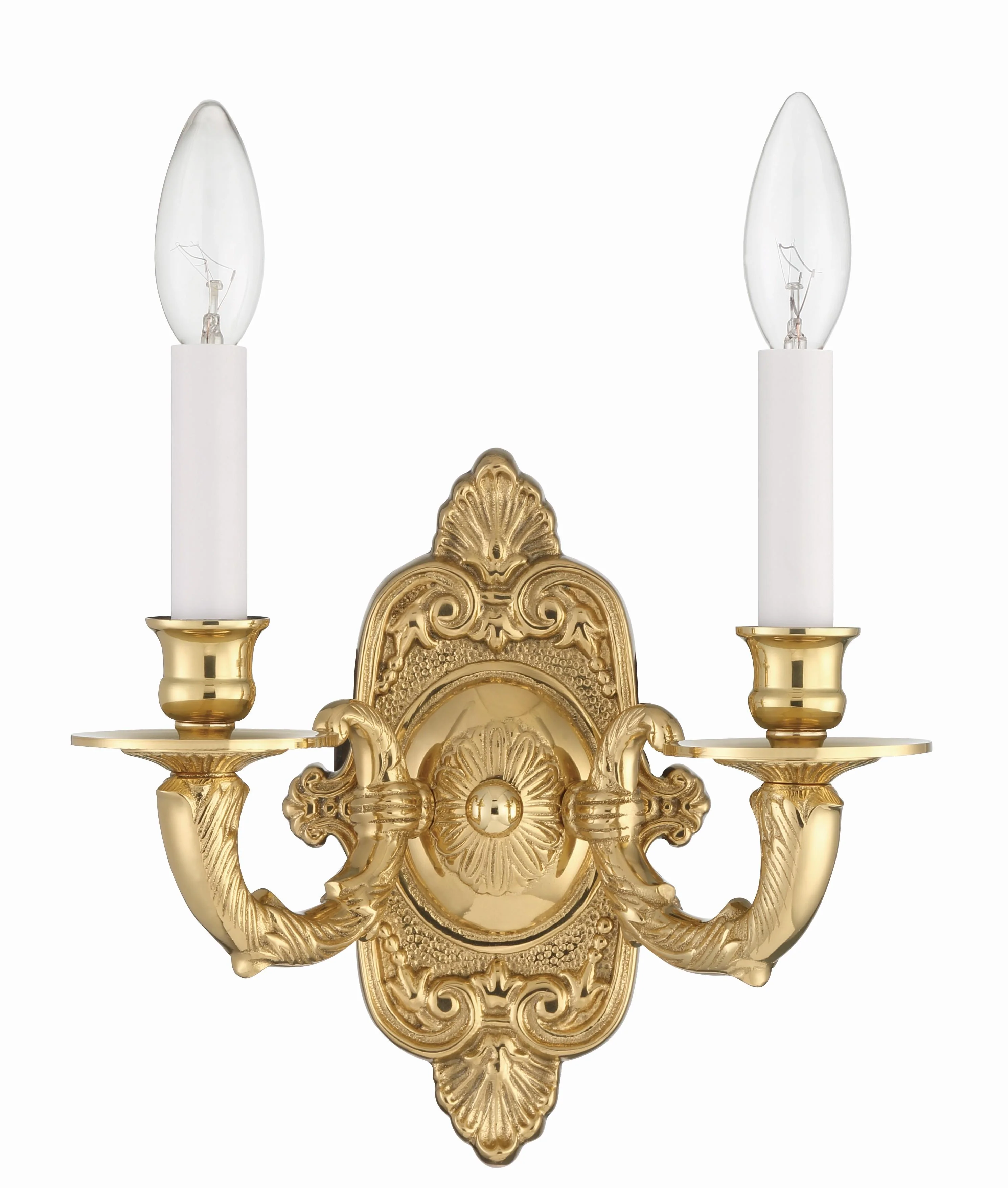 Crystorama Marlowe 10'' Polished Brass Sconce - Image 2