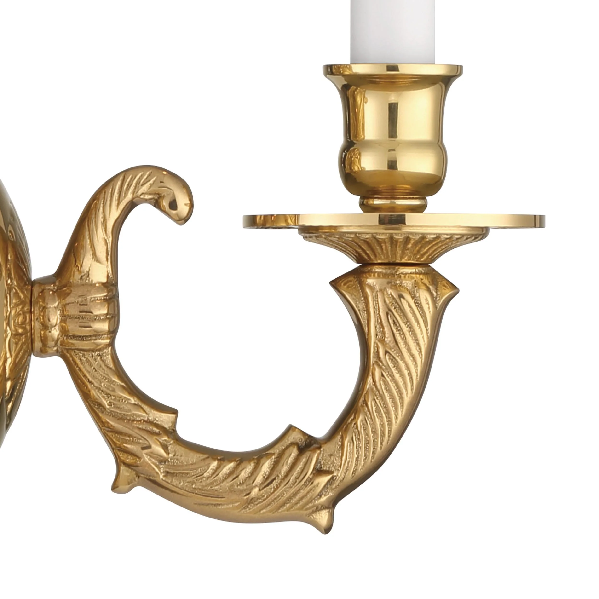 Crystorama Marlowe 5'' Polished Brass Sconce - Image 3