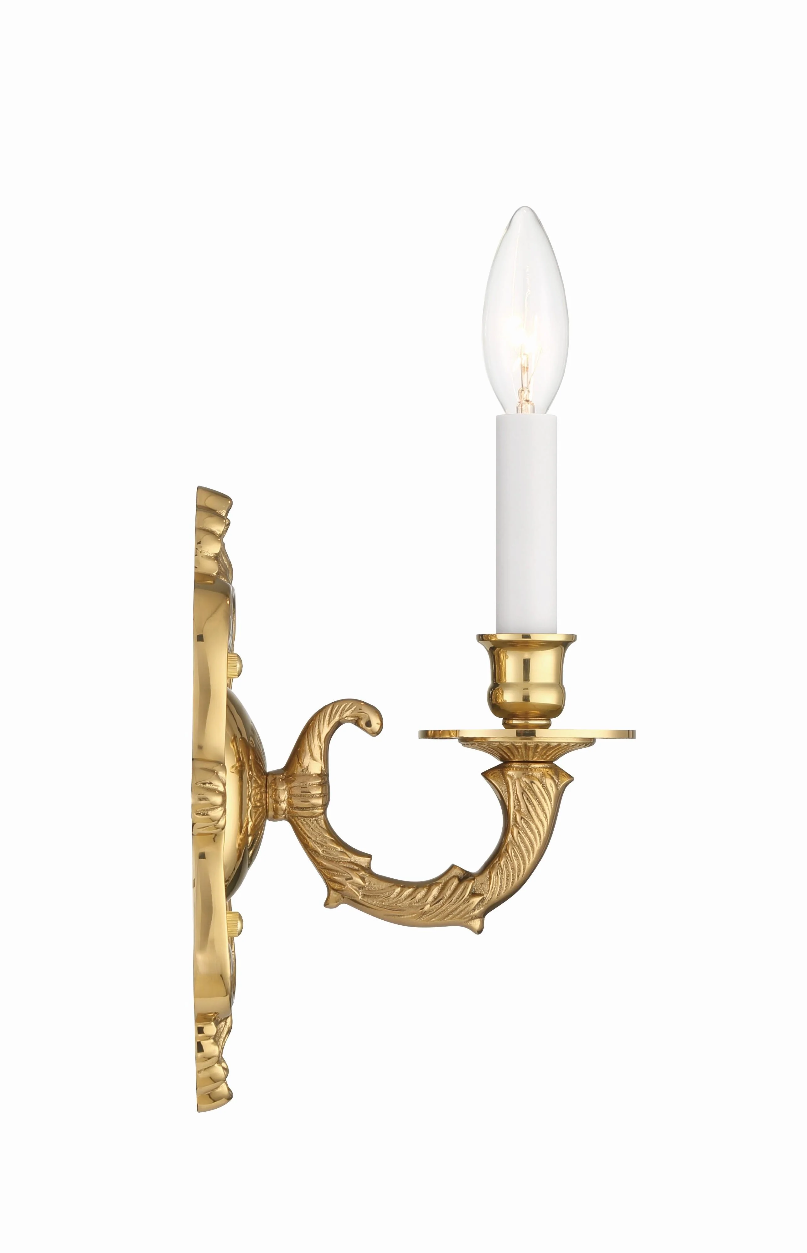Crystorama Marlowe 5'' Polished Brass Sconce - Image 5