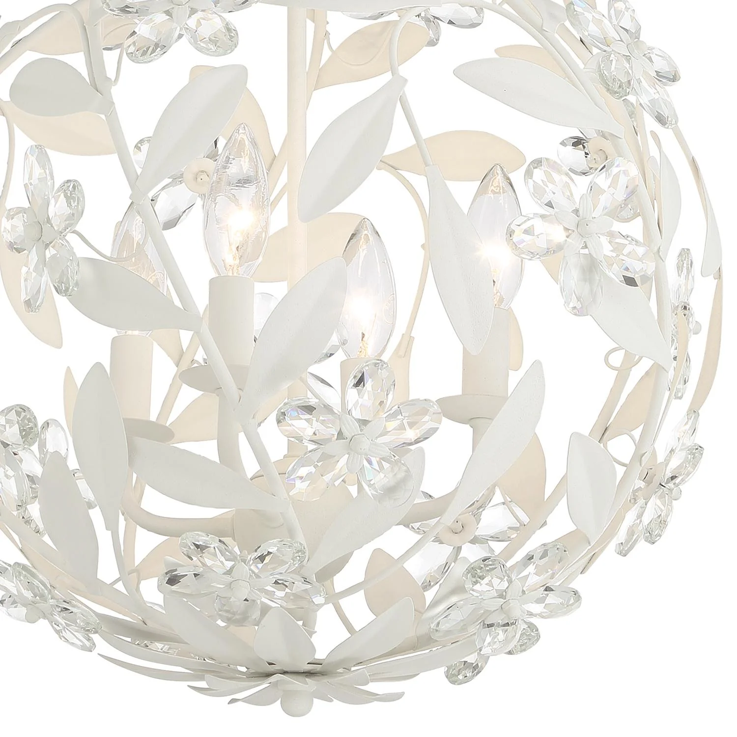 Crystorama Marselle 16.5'' Matte White Chandelier - Image 6