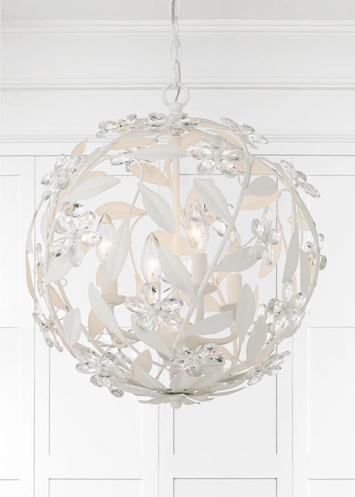 Crystorama Marselle 16.5'' Matte White Chandelier - Image 7