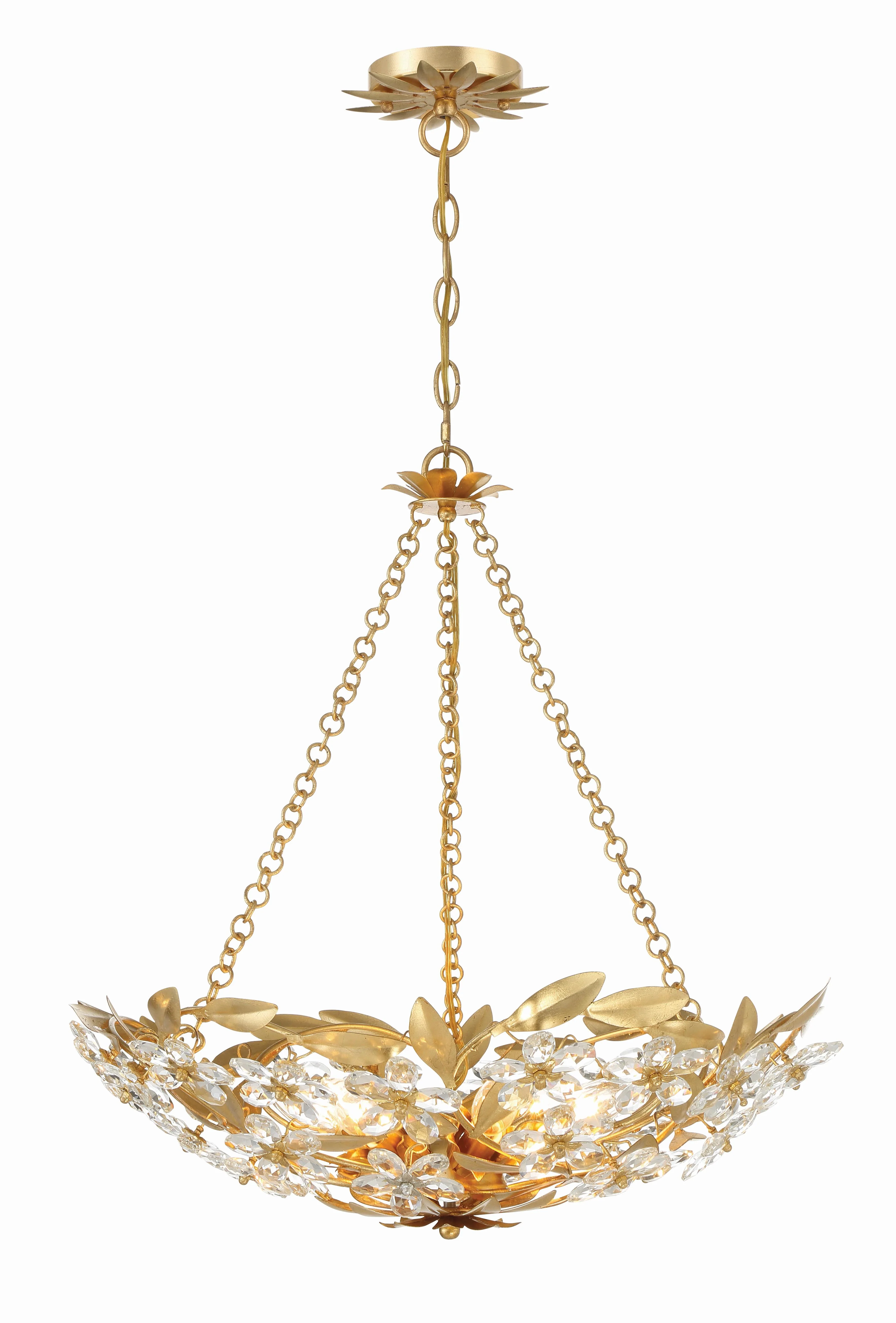 Crystorama Marselle 24'' Antique Gold Chandelier - Image 3