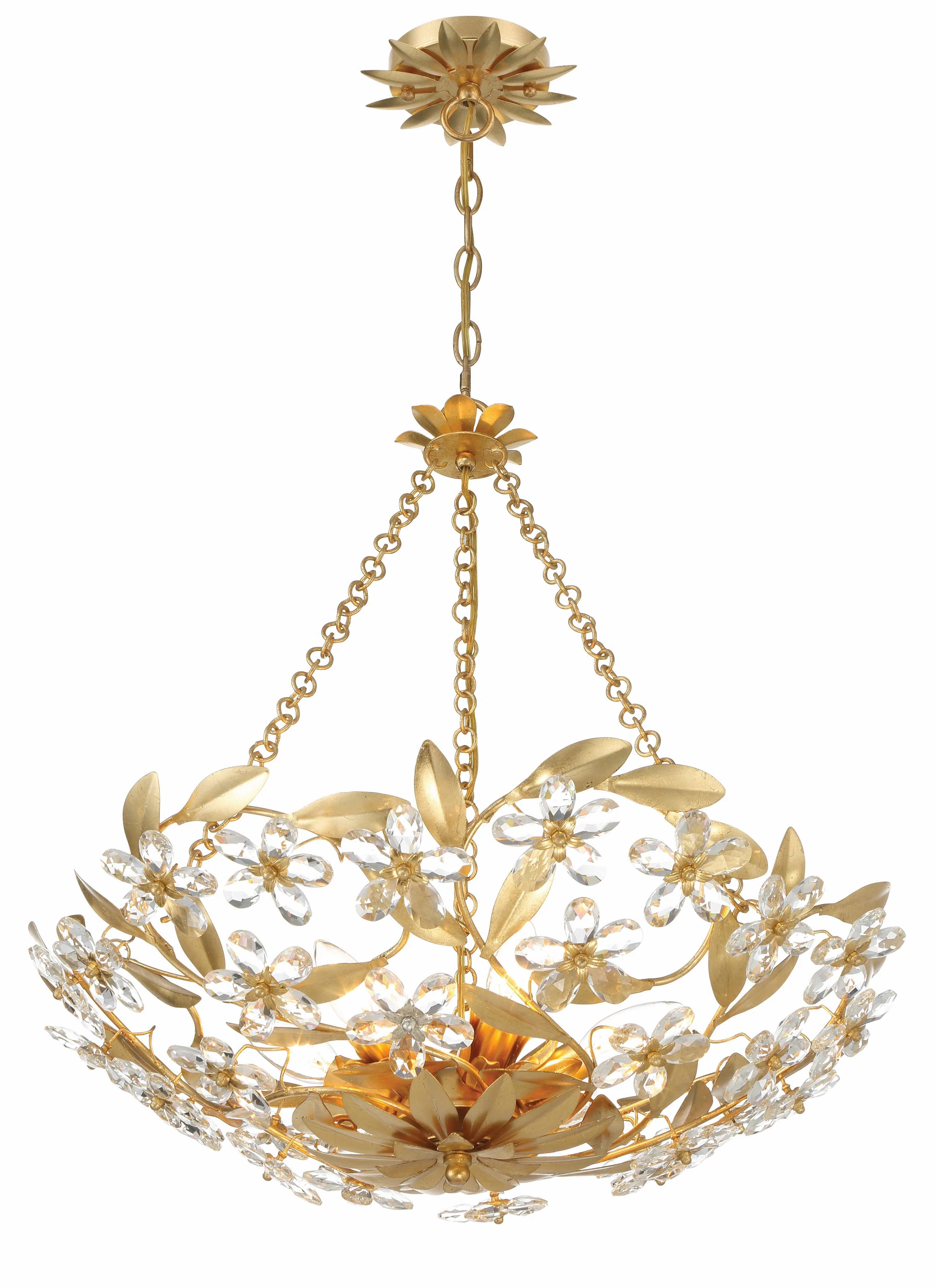 Crystorama Marselle 24'' Antique Gold Chandelier - Image 4