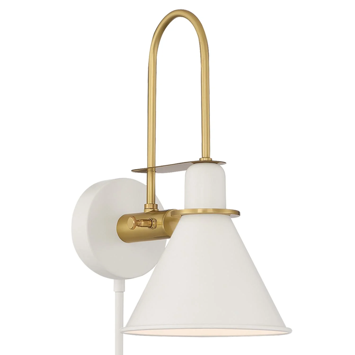 Crystorama Medford 7'' White Task Sconce - Image 2