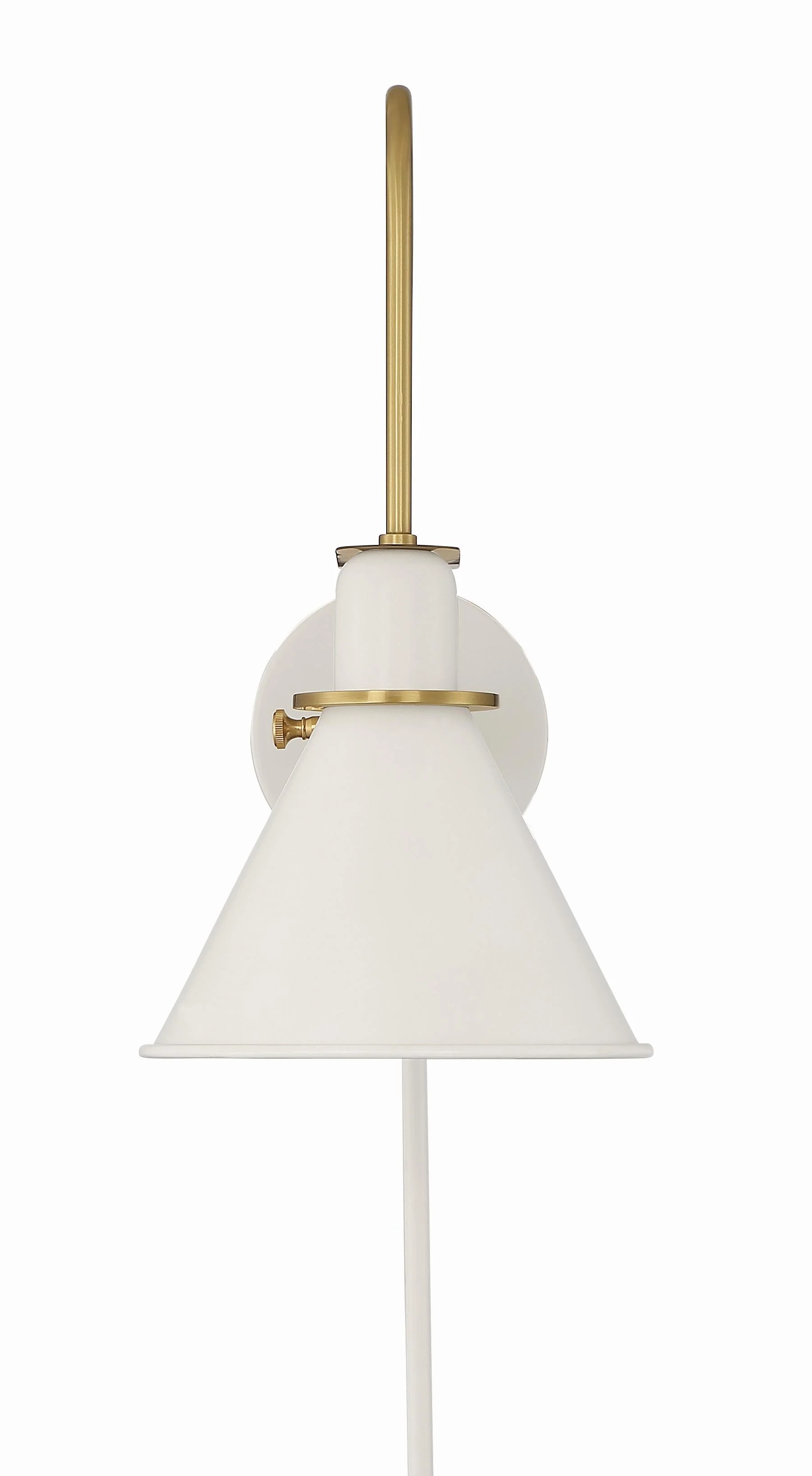 Crystorama Medford 7'' White Task Sconce - Image 3