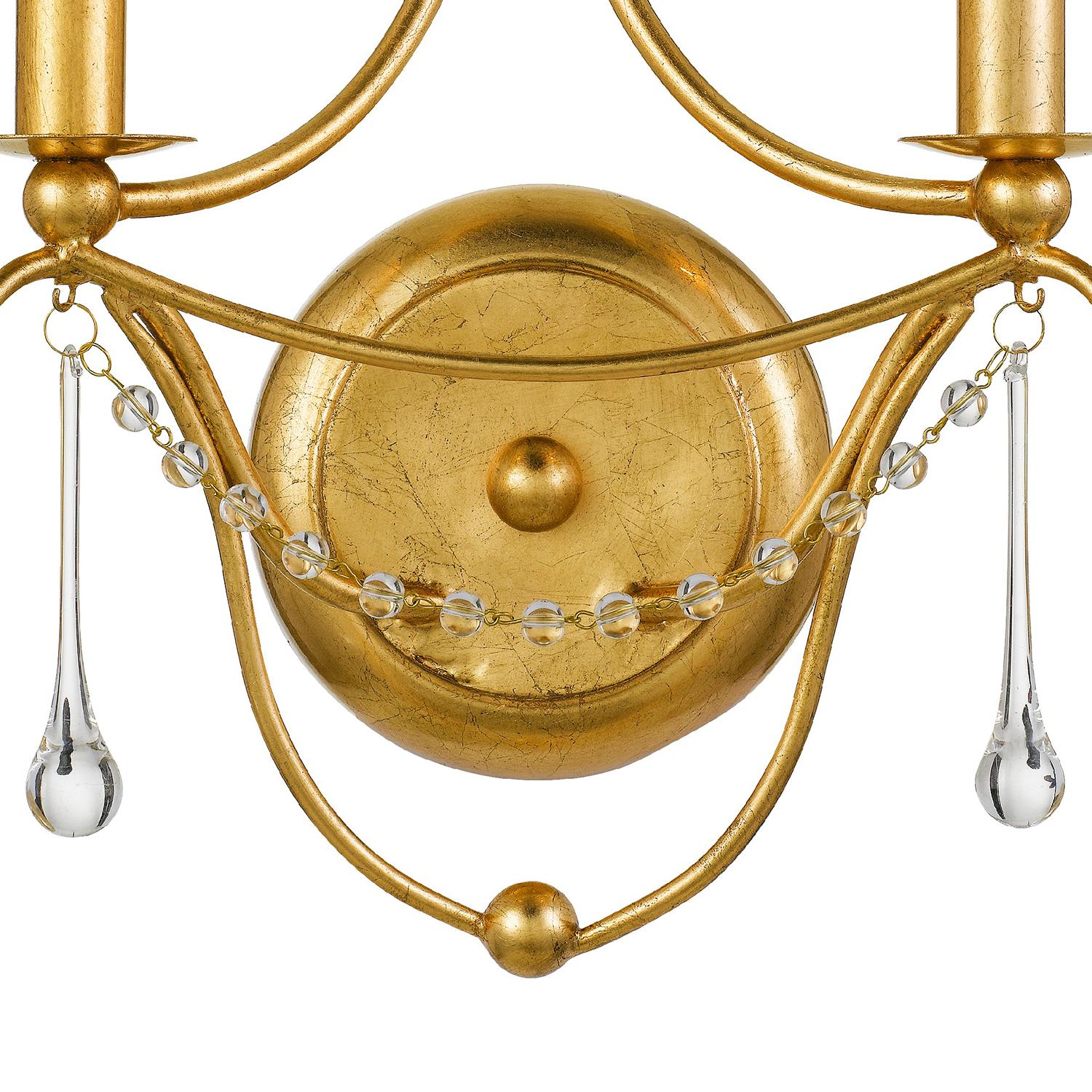 Crystorama Metro 10'' Antique Gold Sconce - Image 2