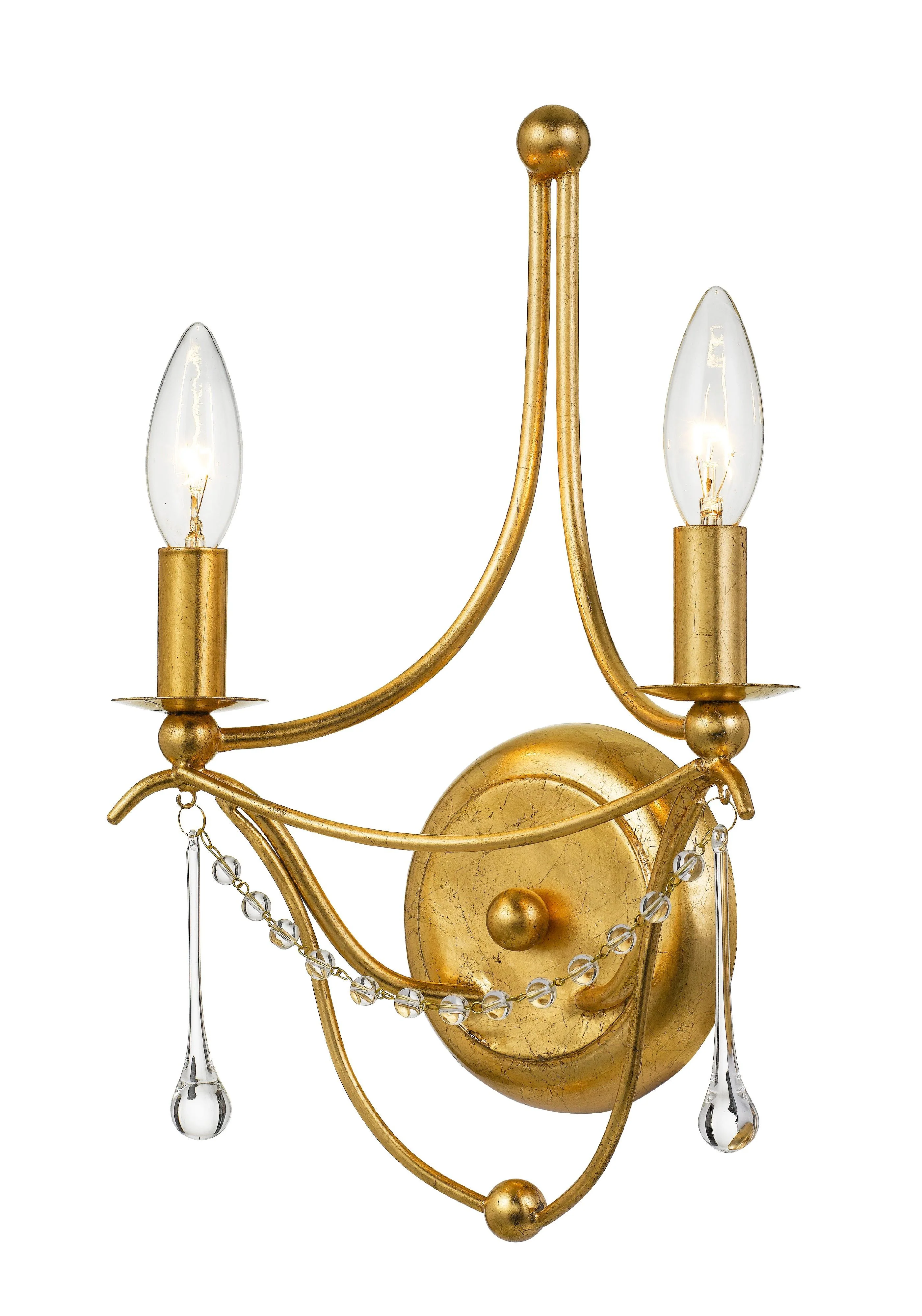 Crystorama Metro 10'' Antique Gold Sconce - Image 3