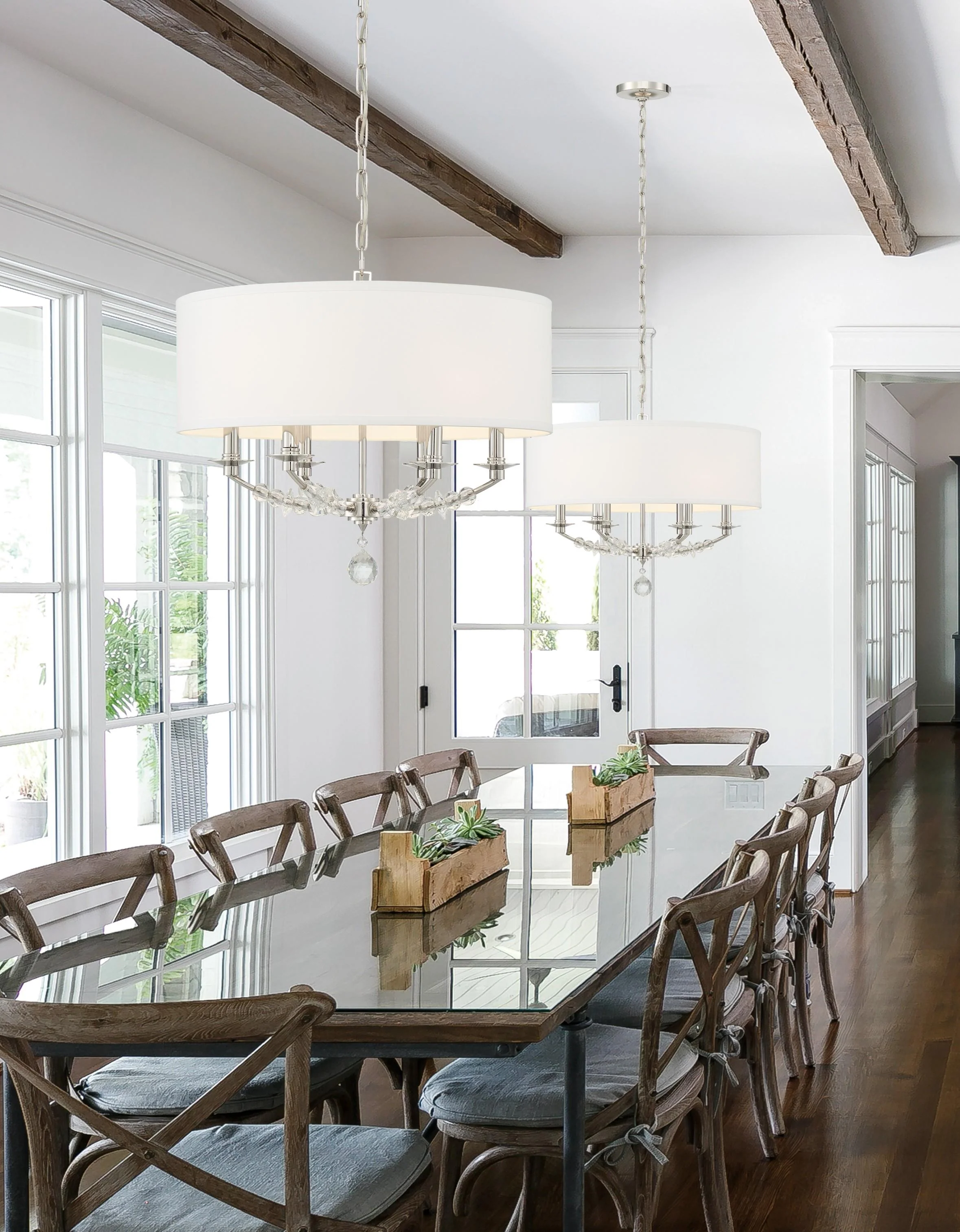Crystorama Mirage 24'' Polished Nickel Chandelier - Image 5