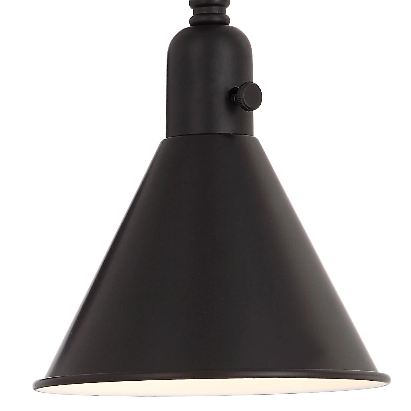 Crystorama Morgan 7'' Matte Black Task Sconce - Image 3