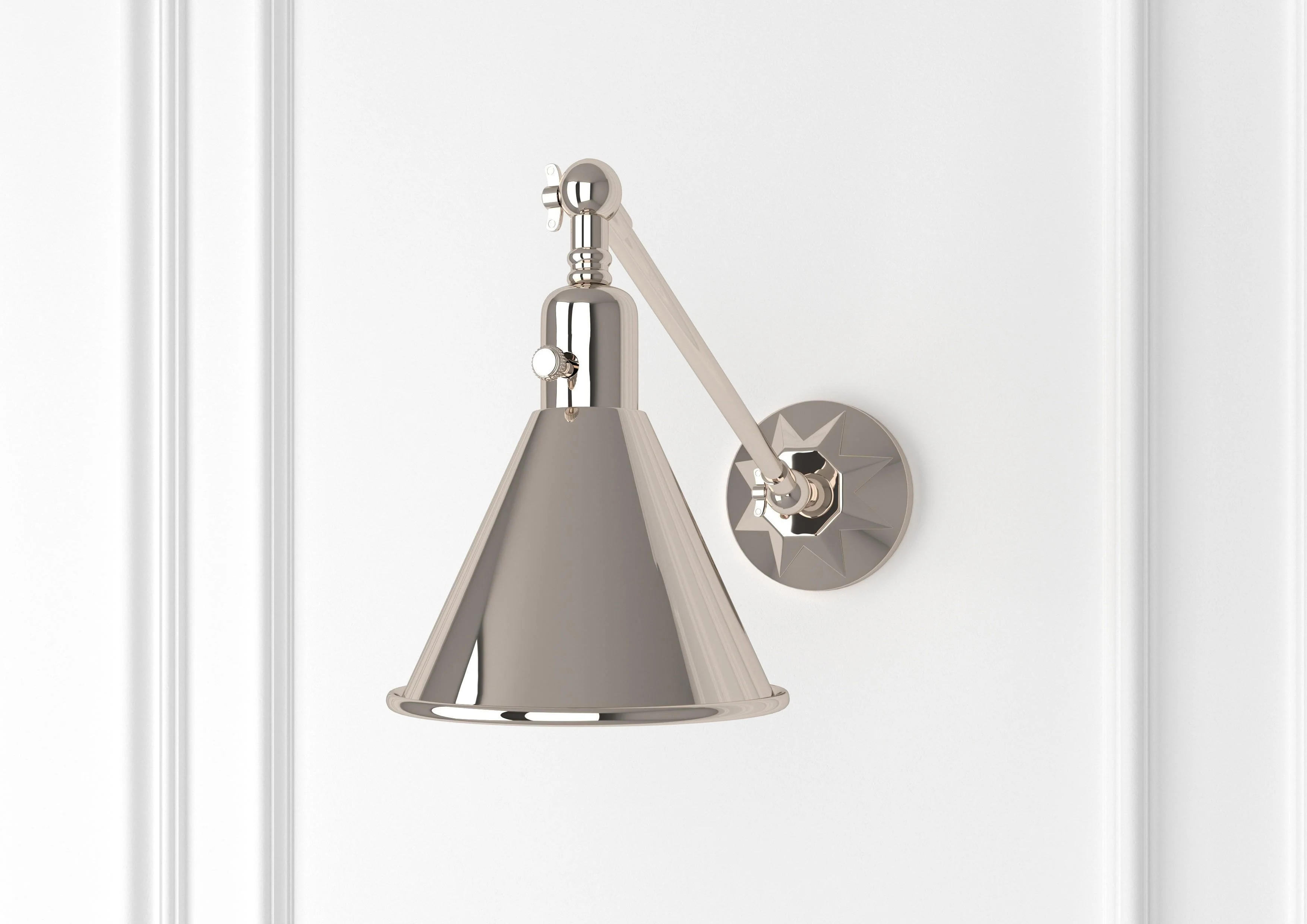 Crystorama Morgan 7'' Polished Nickel Task Sconce - Image 5