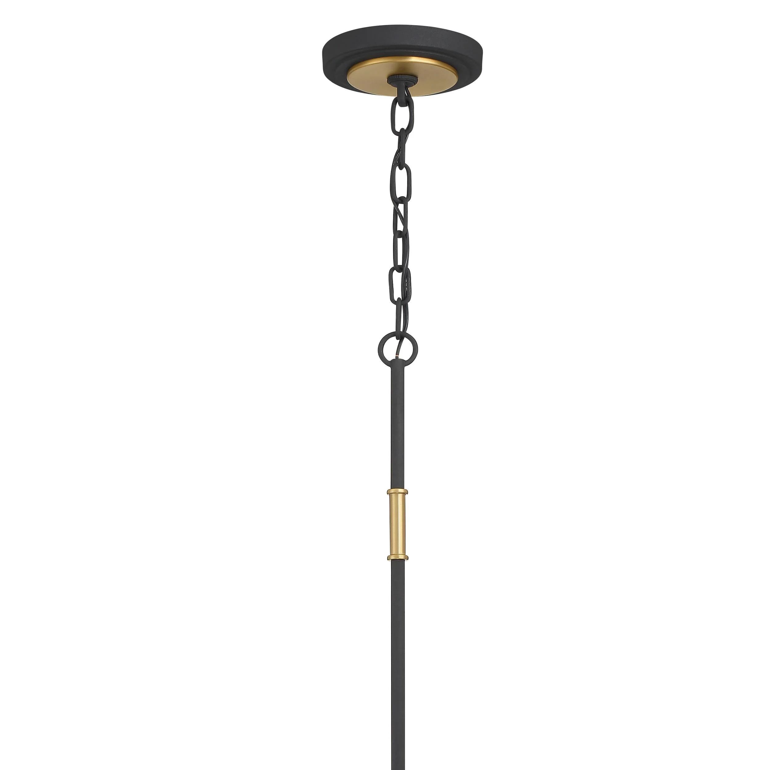 Crystorama Niles 29'' Black Forged + Modern Gold Chandelier - Image 7