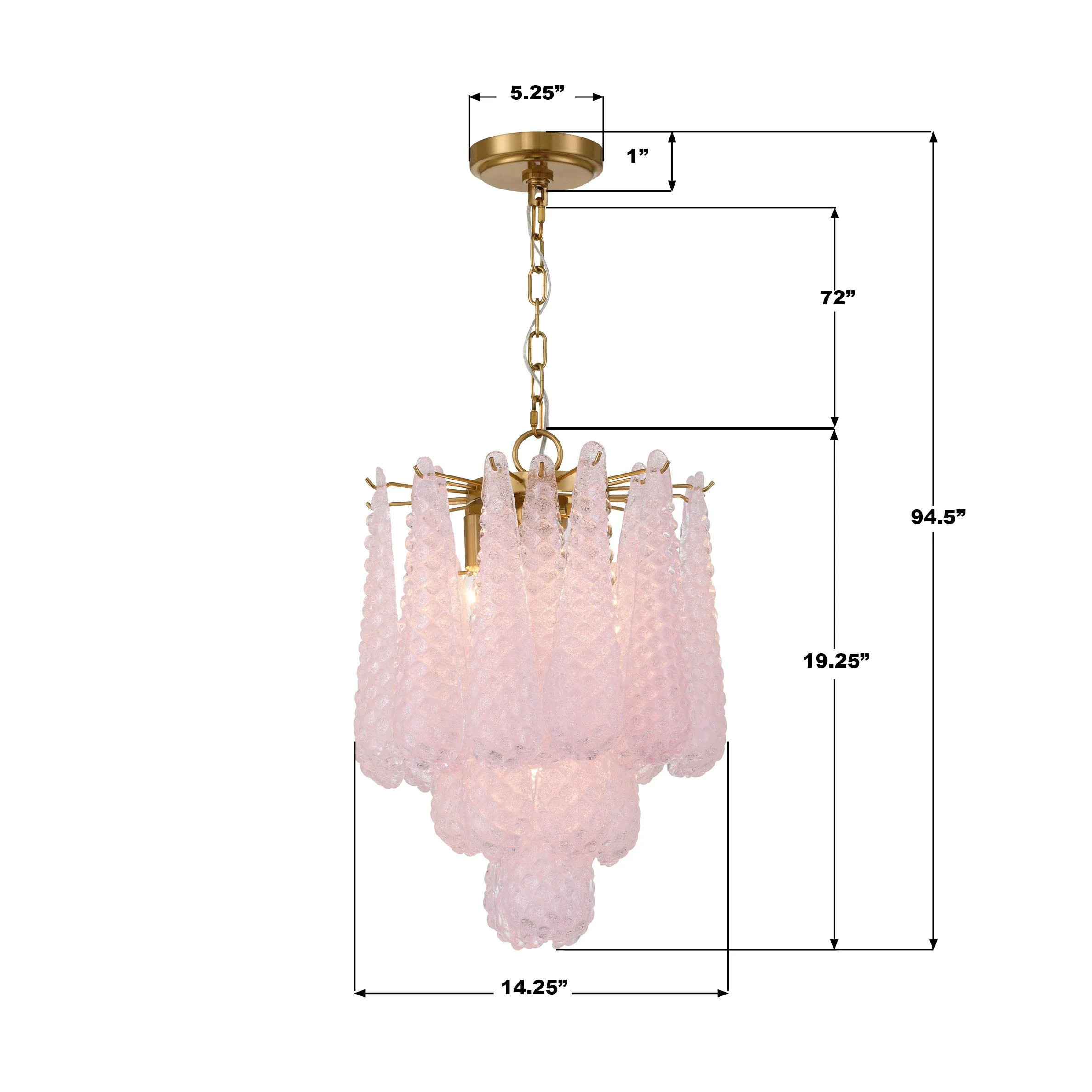 Crystorama Ollie 14.25'' Aged Brass Chandelier - Image 6