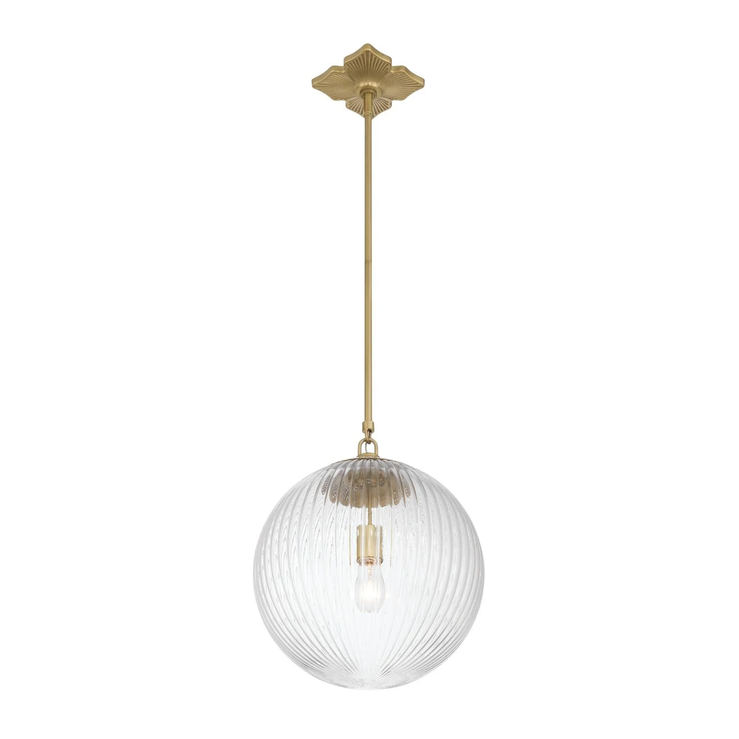 Crystorama Orly 14'' Aged Brass Pendant - Image 4