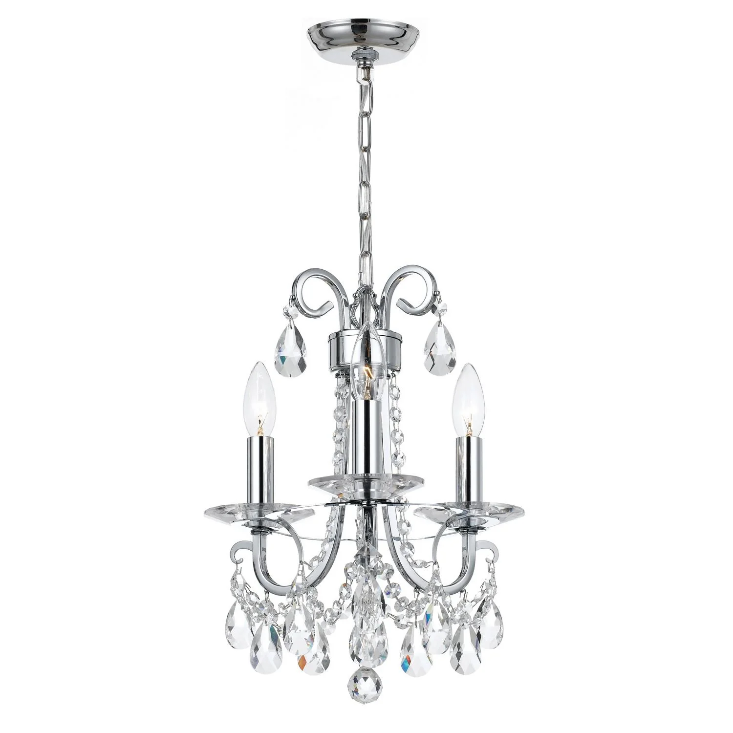 Crystorama Othello 13'' Polished Chrome Chandelier