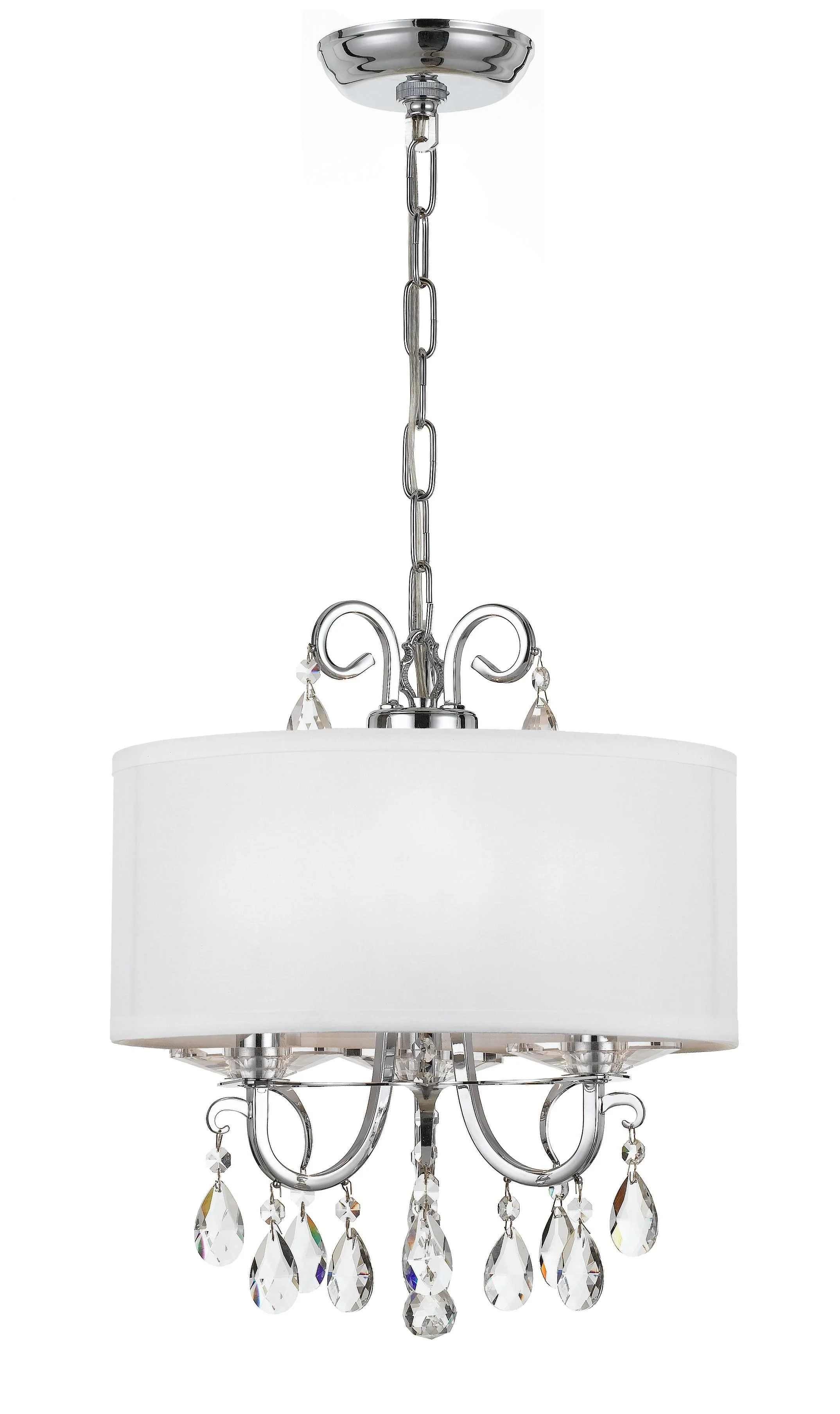 Crystorama Othello 14'' Hand Cut Crystal Polished Chrome Chandelier - Image 3