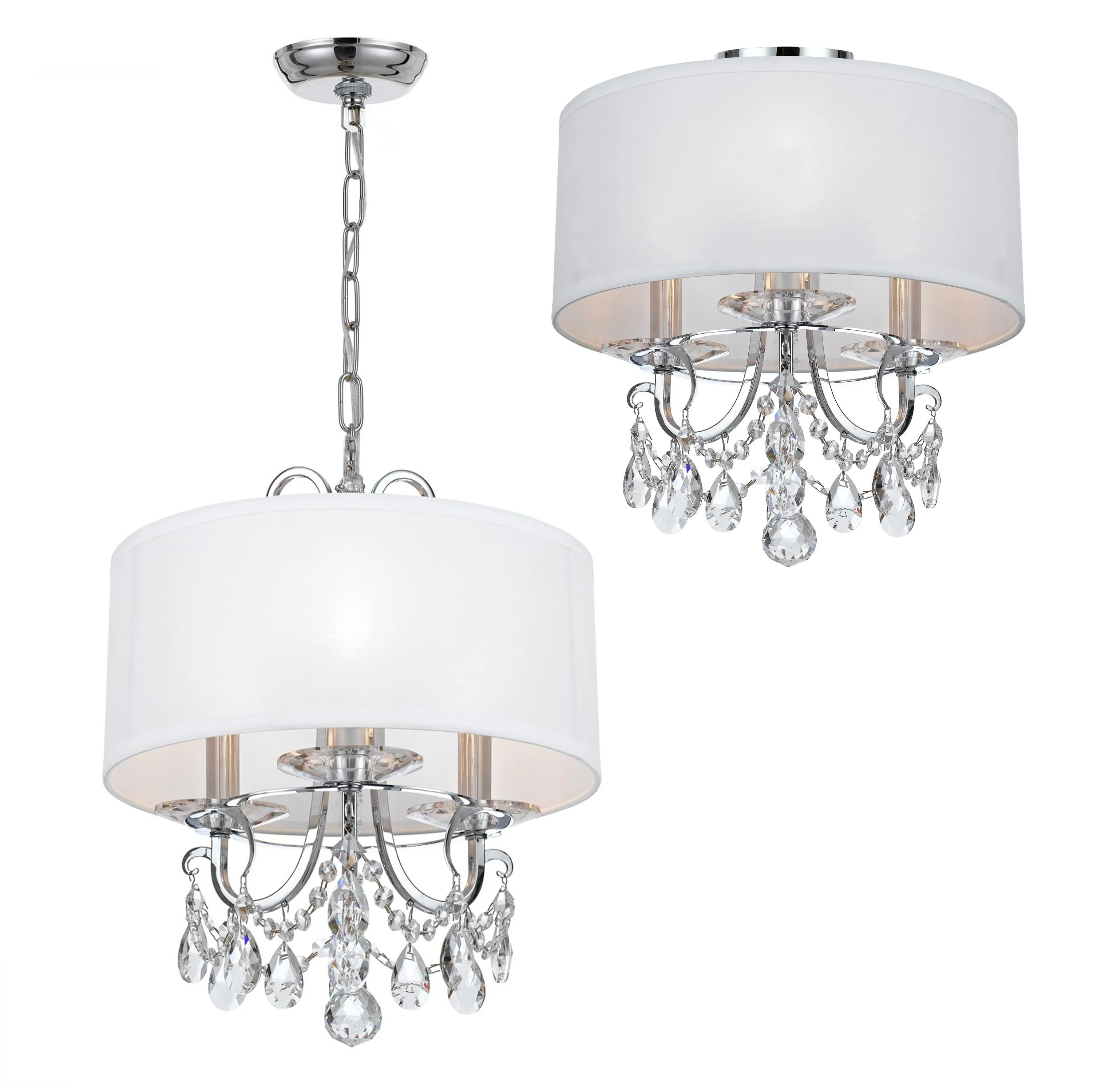 Crystorama Othello 14'' Swarovski Spectra Crystal Polished Chrome Chandelier - Image 2