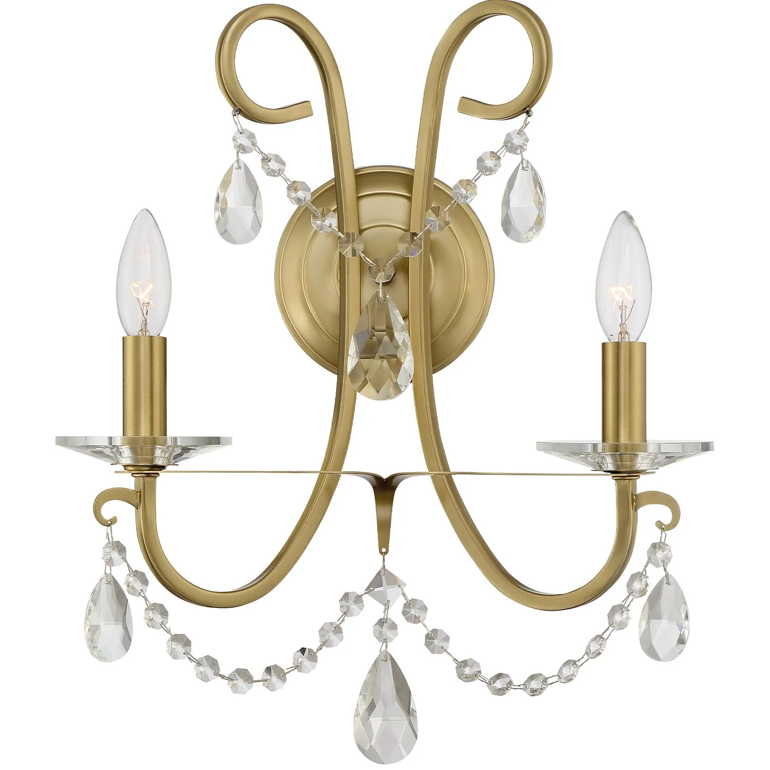 Crystorama Othello 14'' Vibrant Gold Sconce - Image 3