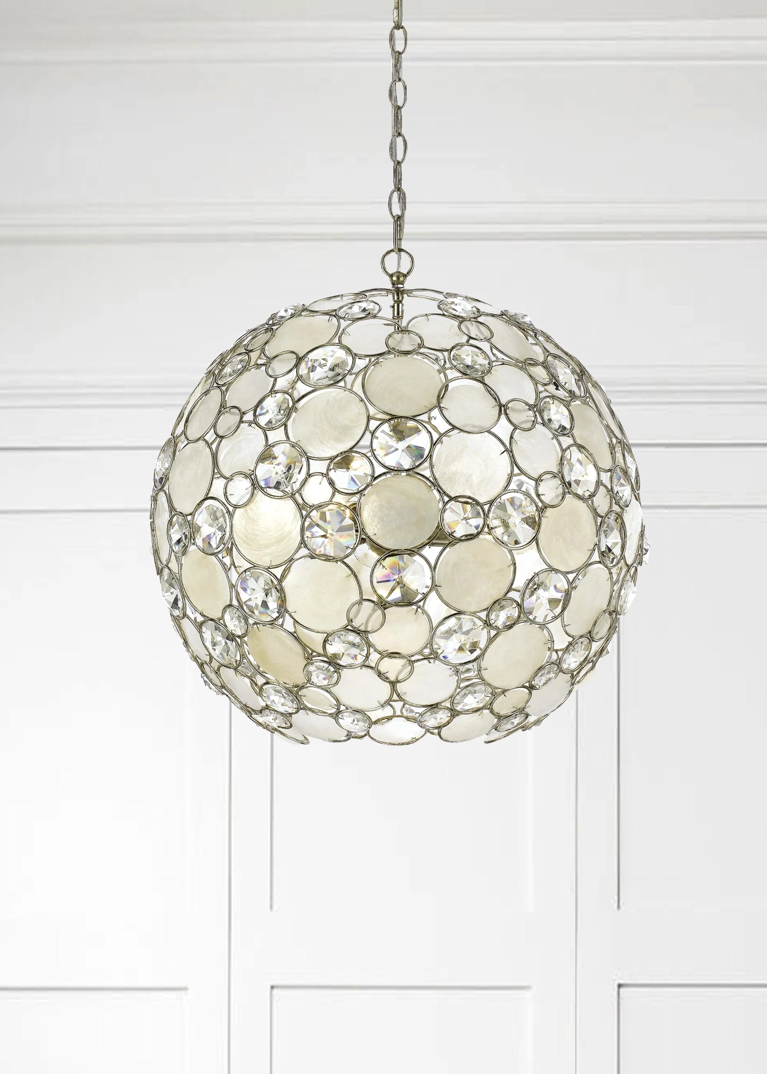 Crystorama Palla 22'' Antique Silver Chandelier - Image 5