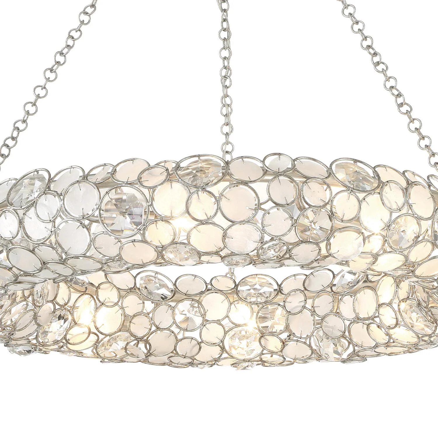 Crystorama Palla 32'' Antique Silver Chandelier - Image 4