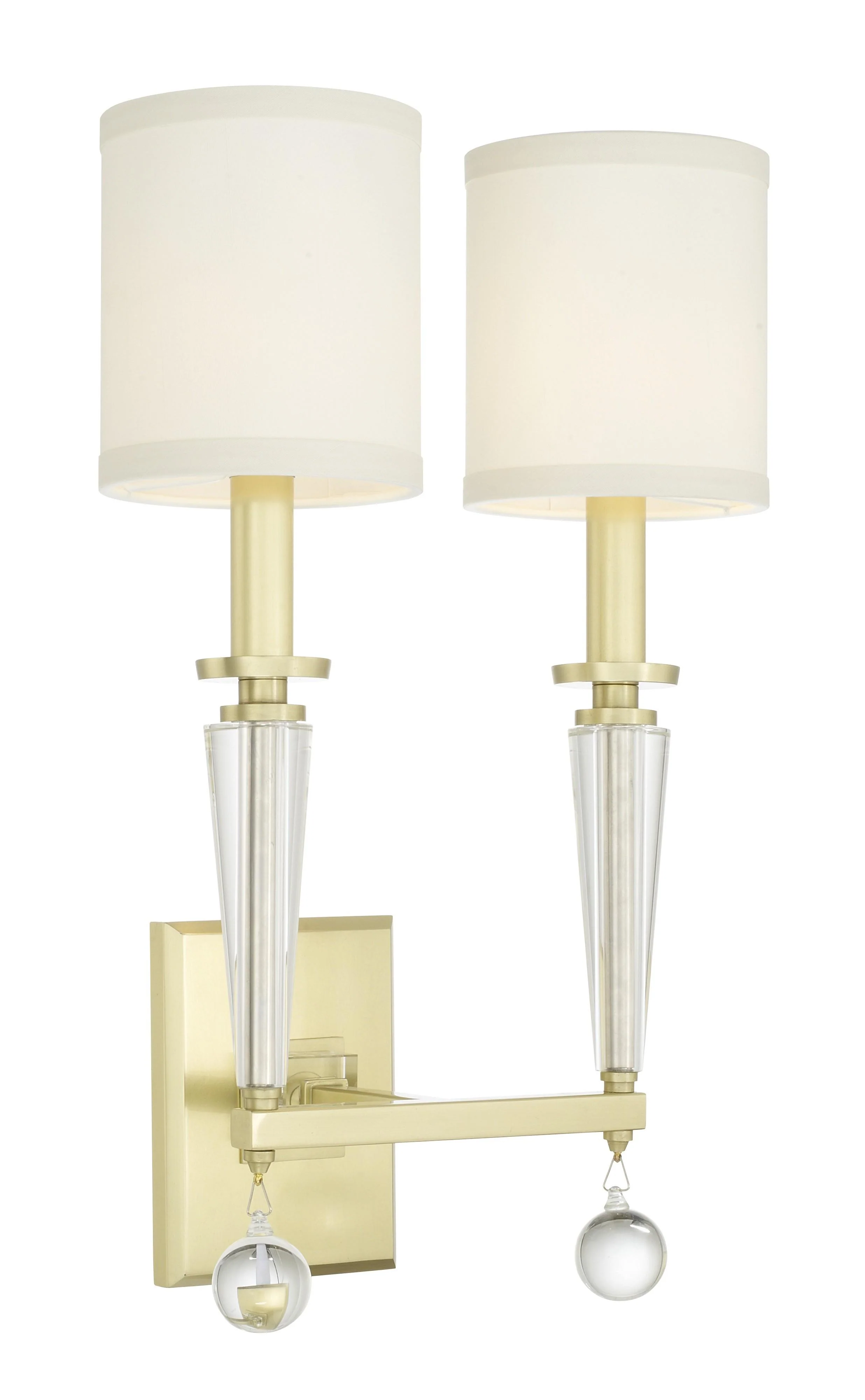 Crystorama Paxton 11.5'' Aged Brass Sconce
