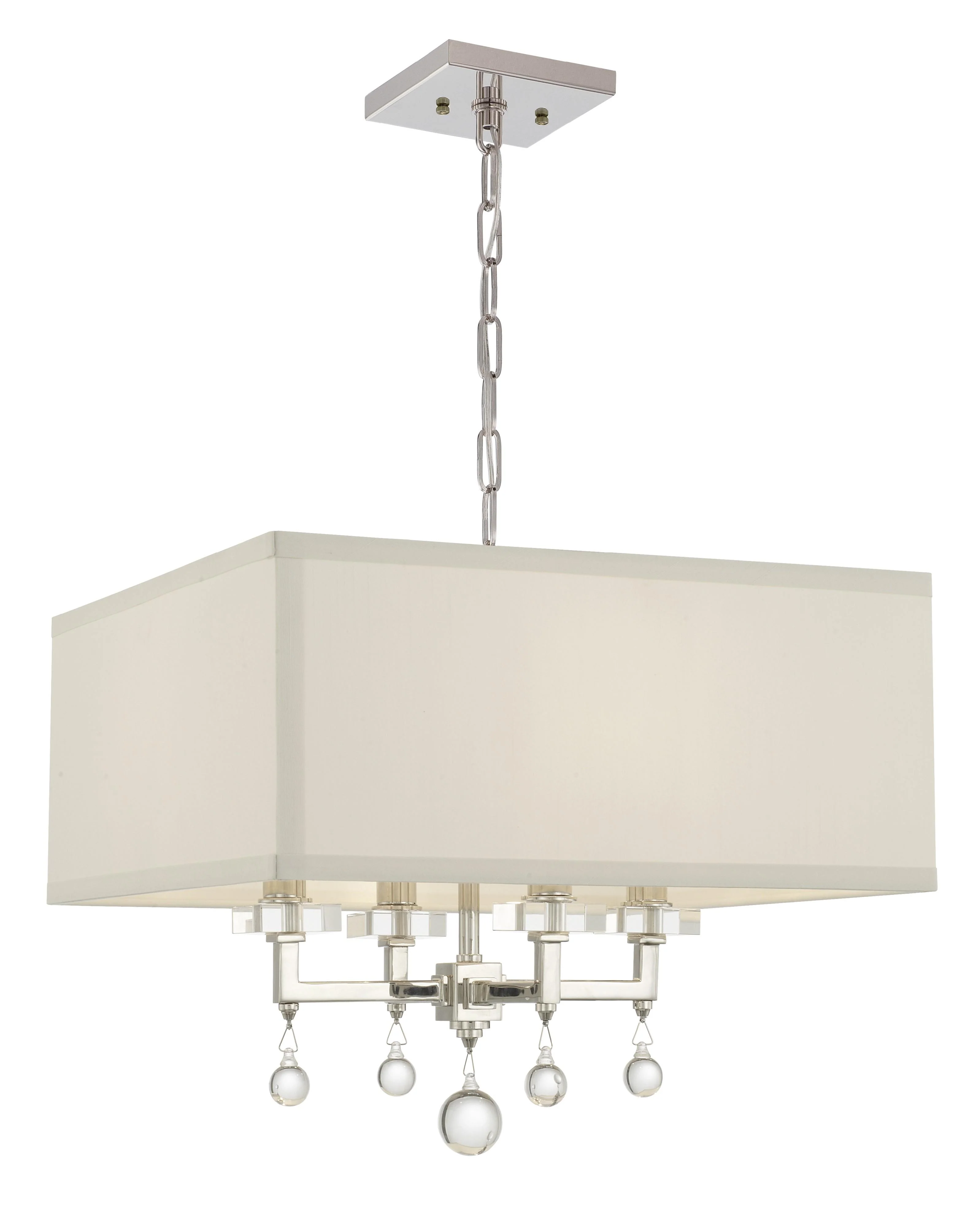 Crystorama Paxton 16'' Polished Nickel Chandelier