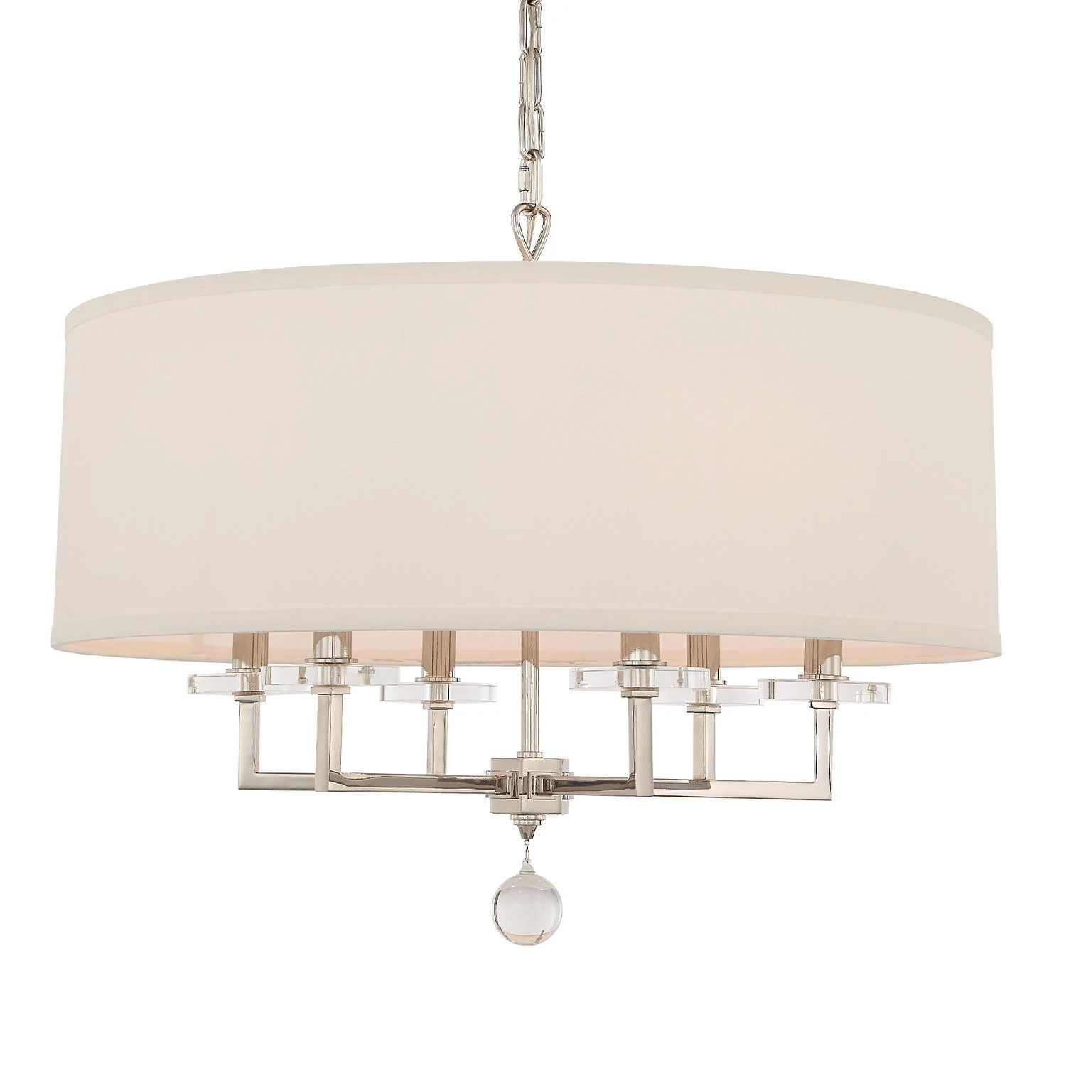 Crystorama Paxton 25.5'' Polished Nickel Chandelier - Image 3