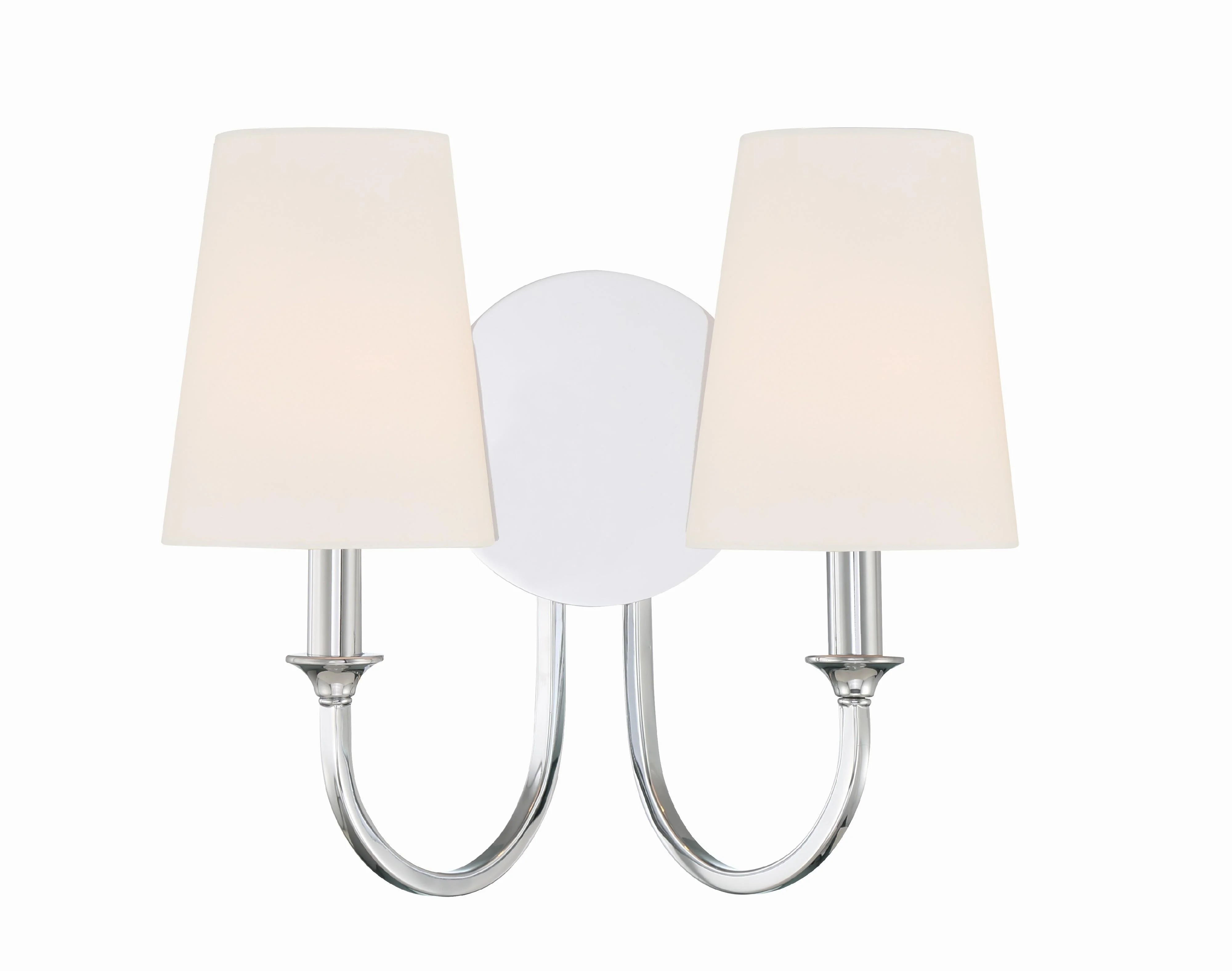 Crystorama Payton 13.5'' Polished Chrome Sconce