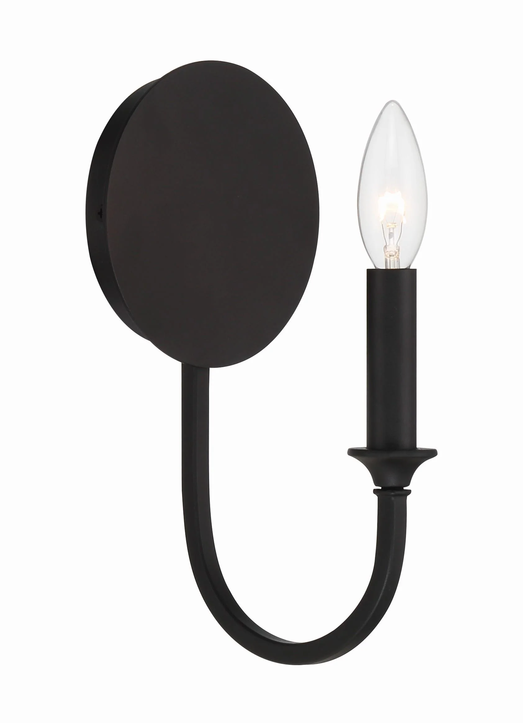 Crystorama Payton 5.5'' Black Forged Sconce - Image 6