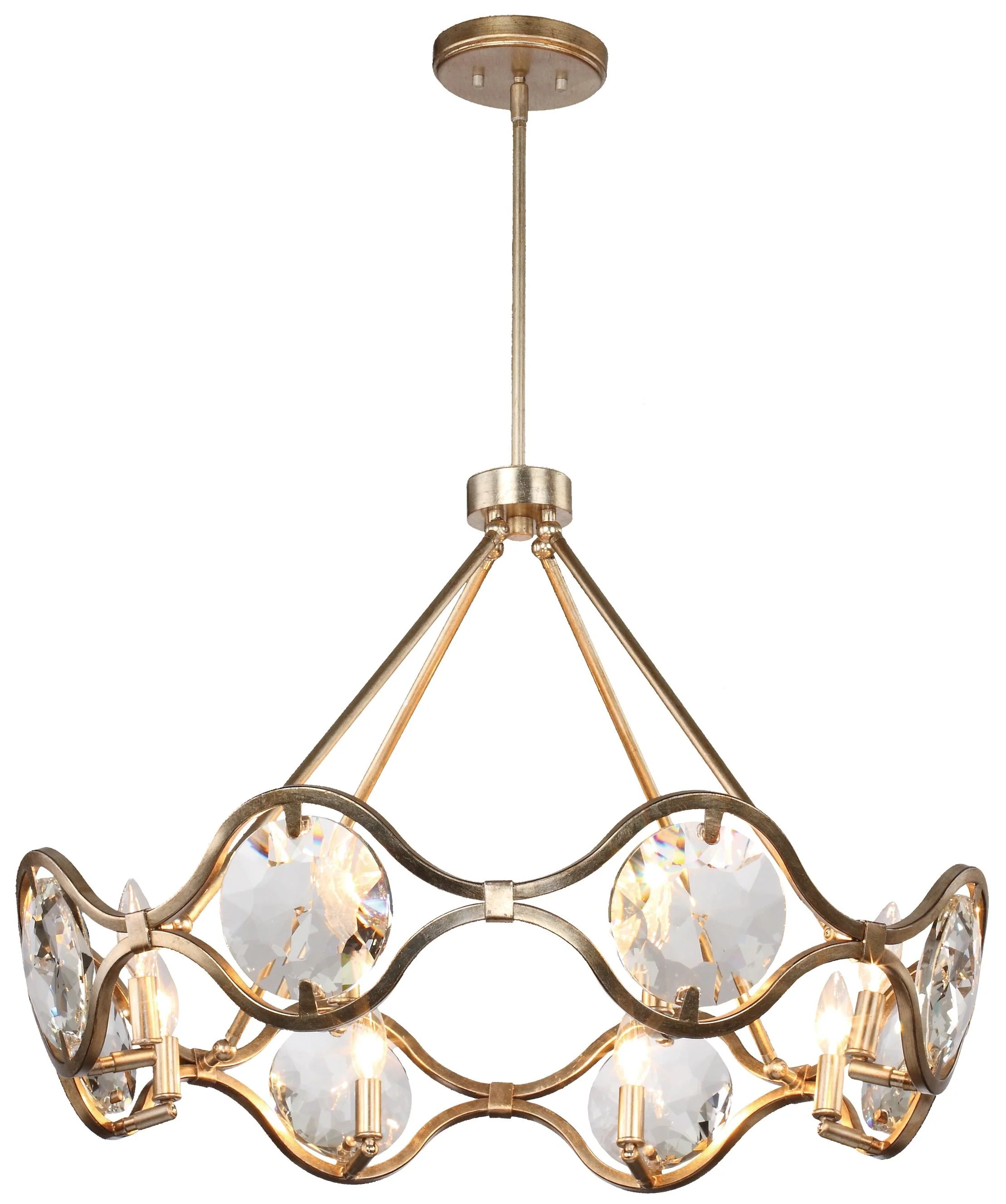 Crystorama Quincy 29.5'' Distressed Twilight Chandelier