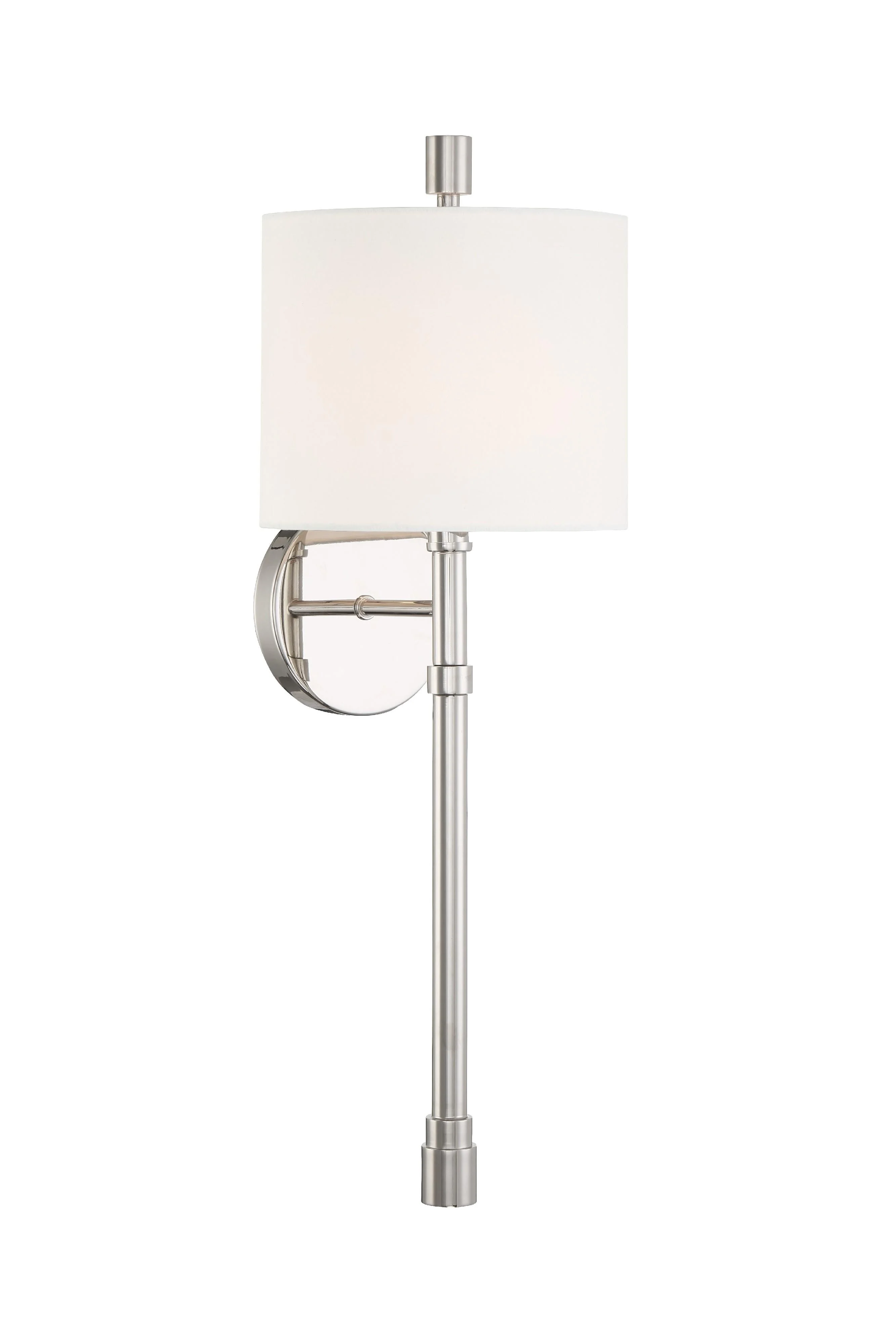 Crystorama Rachel 8'' Polished Nickel Sconce - Image 7