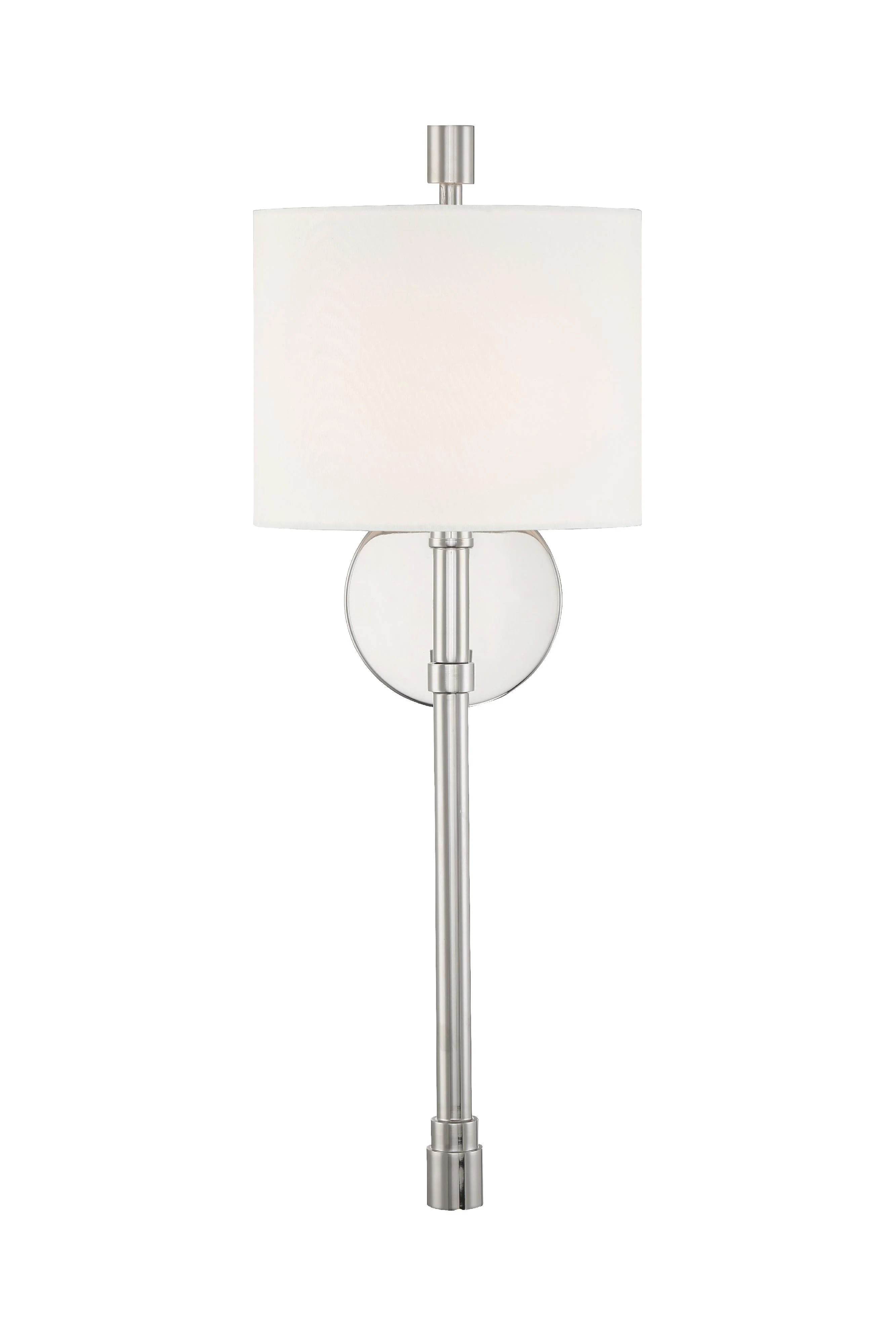Crystorama Rachel 8'' Polished Nickel Sconce - Image 8