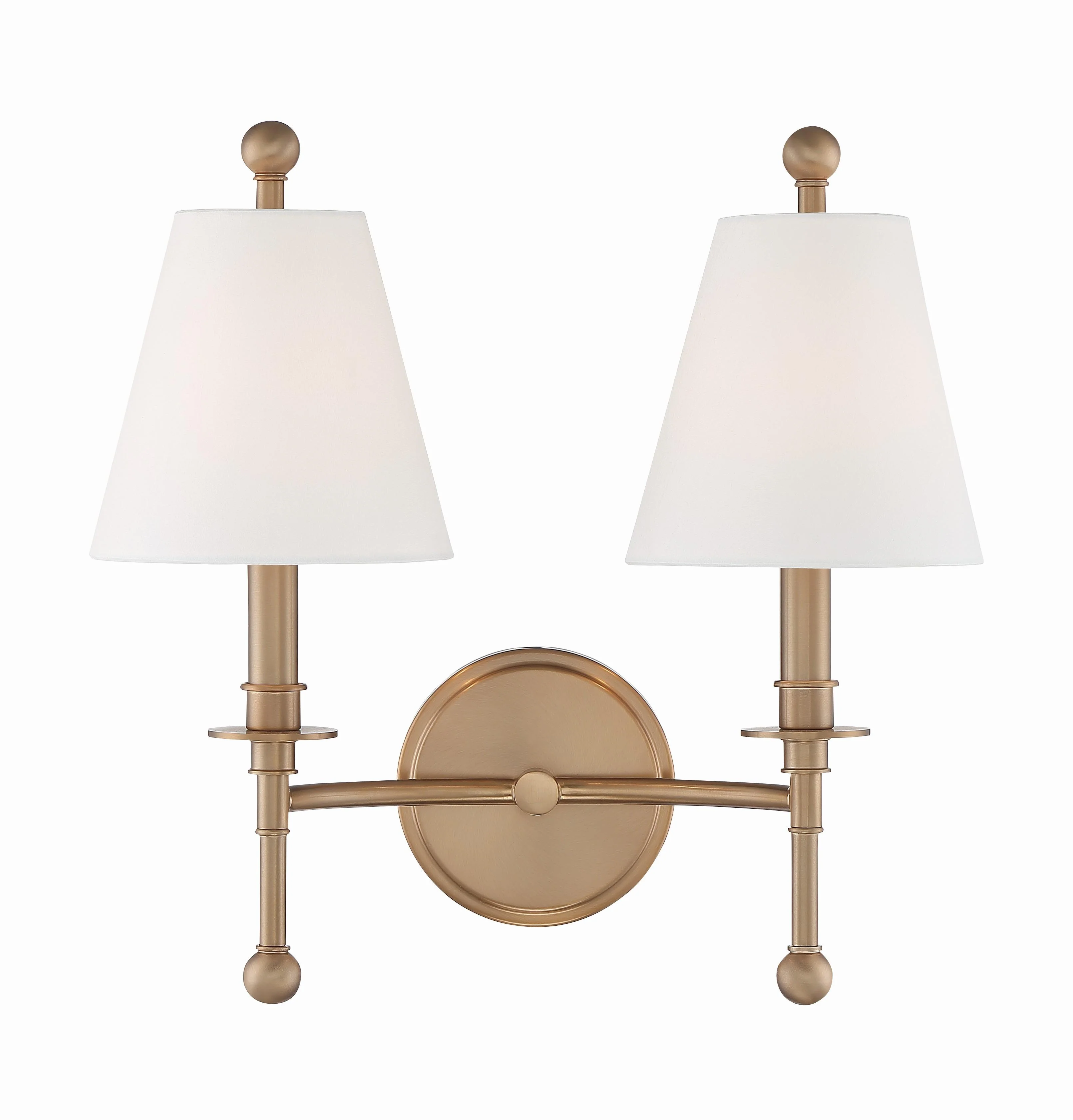 Crystorama Riverdale 15'' Aged Brass Sconce - Image 4