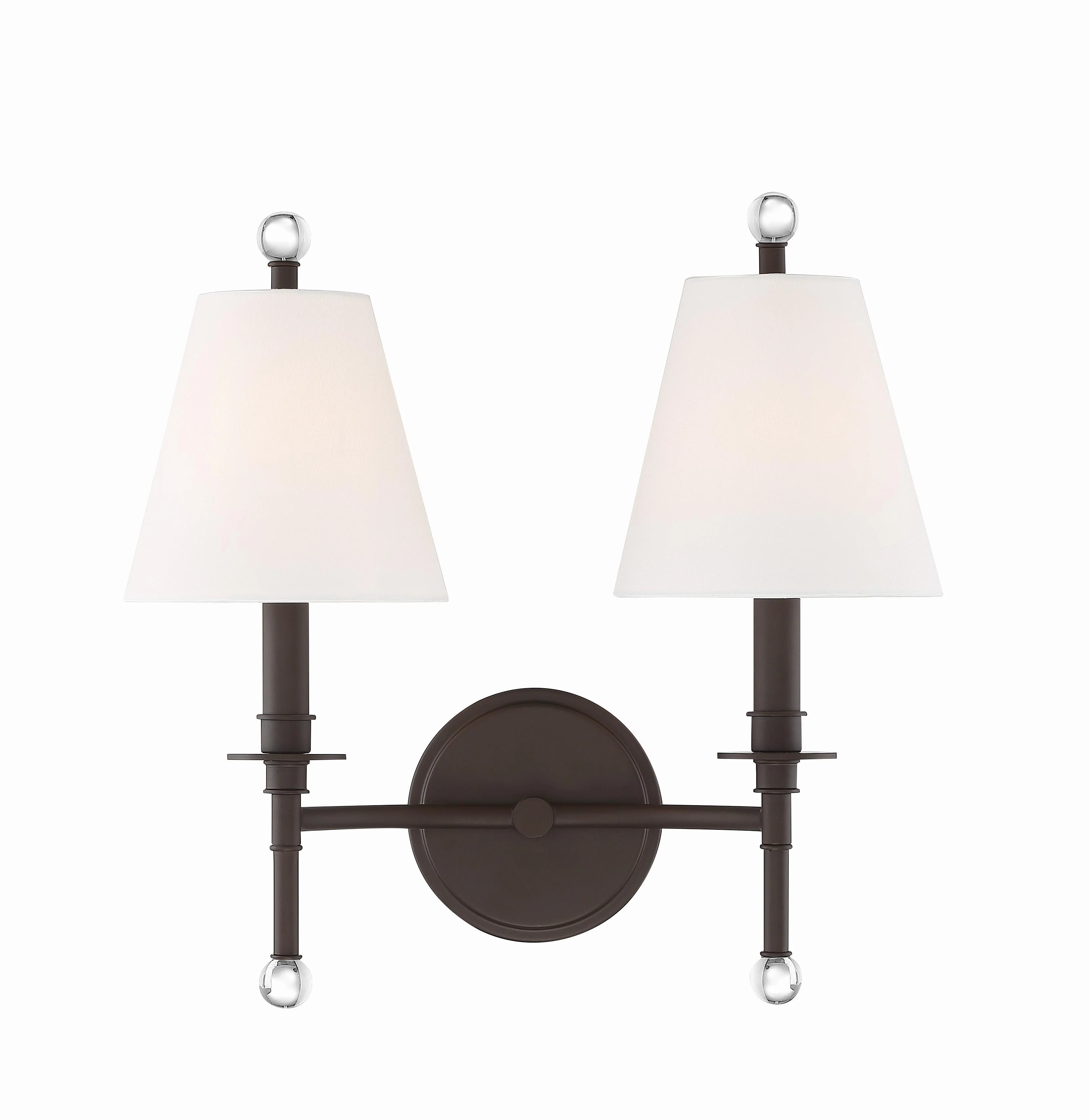 Crystorama Riverdale 15'' Dark Bronze Sconce - Image 3