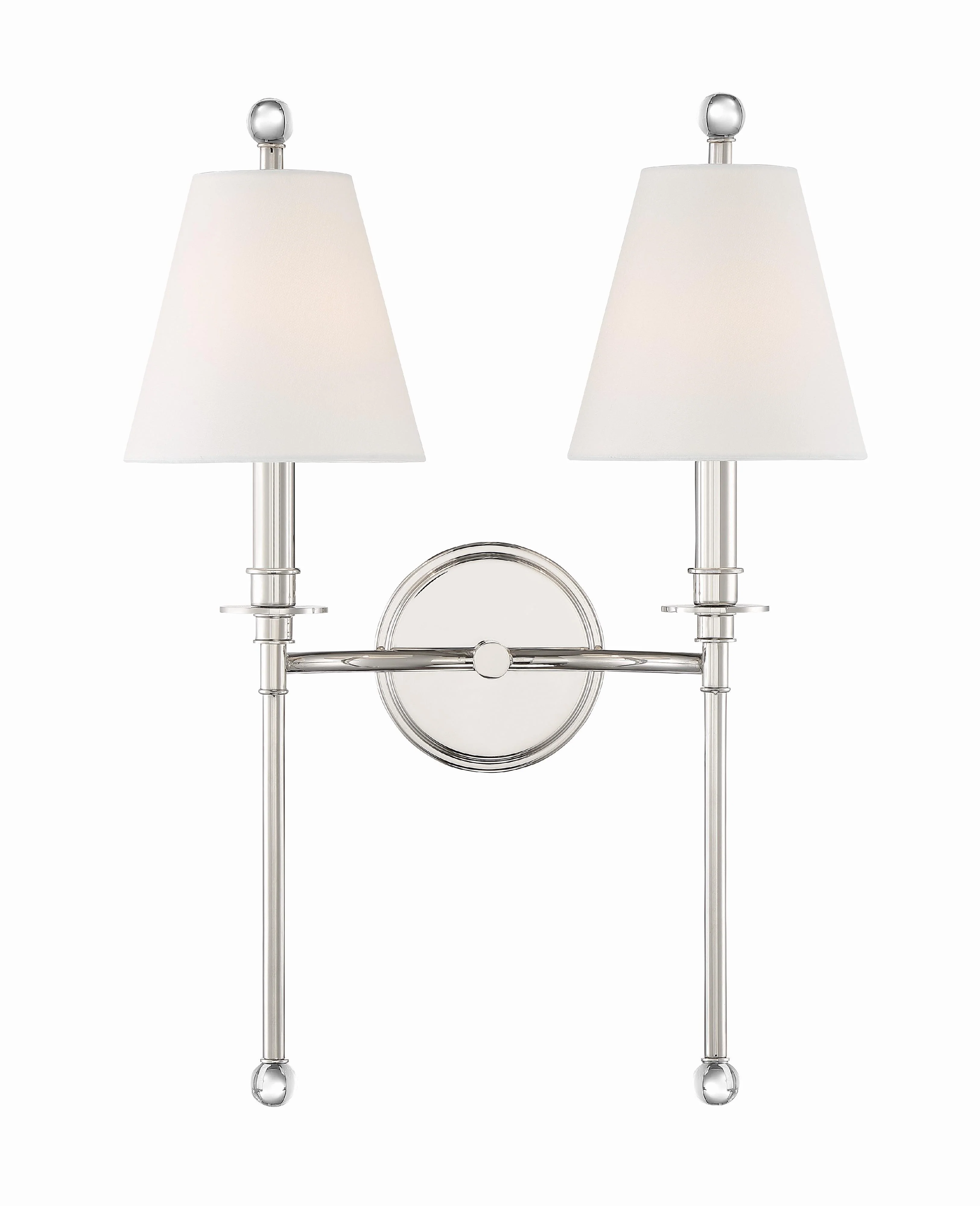 Crystorama Riverdale 15'' Polished Nickel Sconce - Image 5